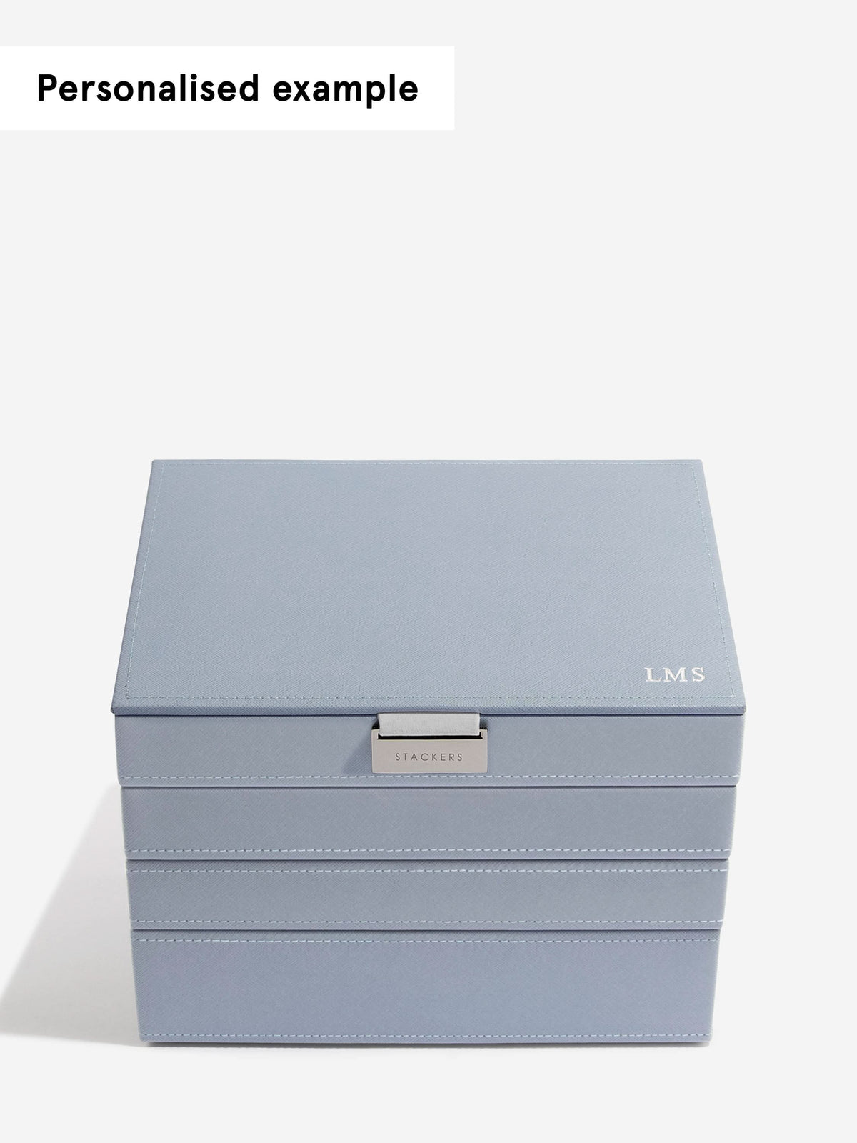 Stackers Klassieke Juwelendoos Set van 4 Blauw - Mystackers