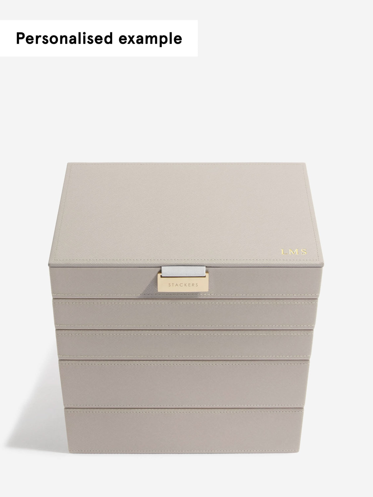 Stackers Klassieke Juwelendoos Set van 5 Taupe - Mystackers