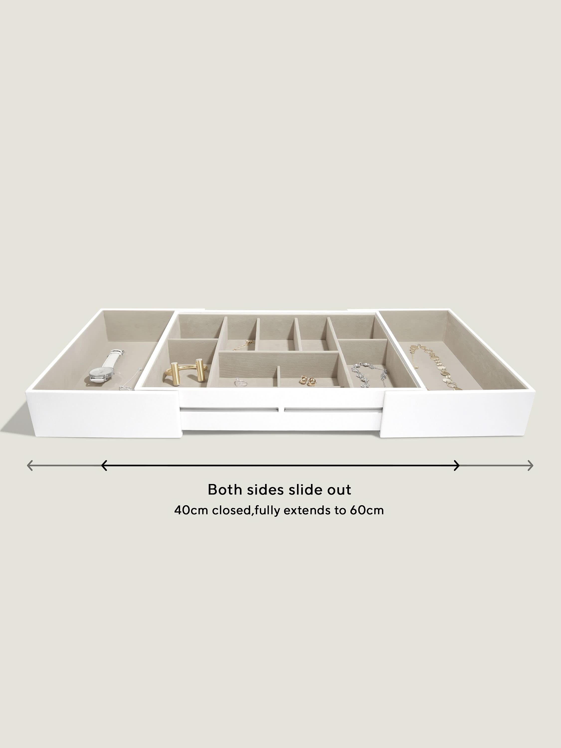 Stackers XL Sieradenslider Wit - Mystackers