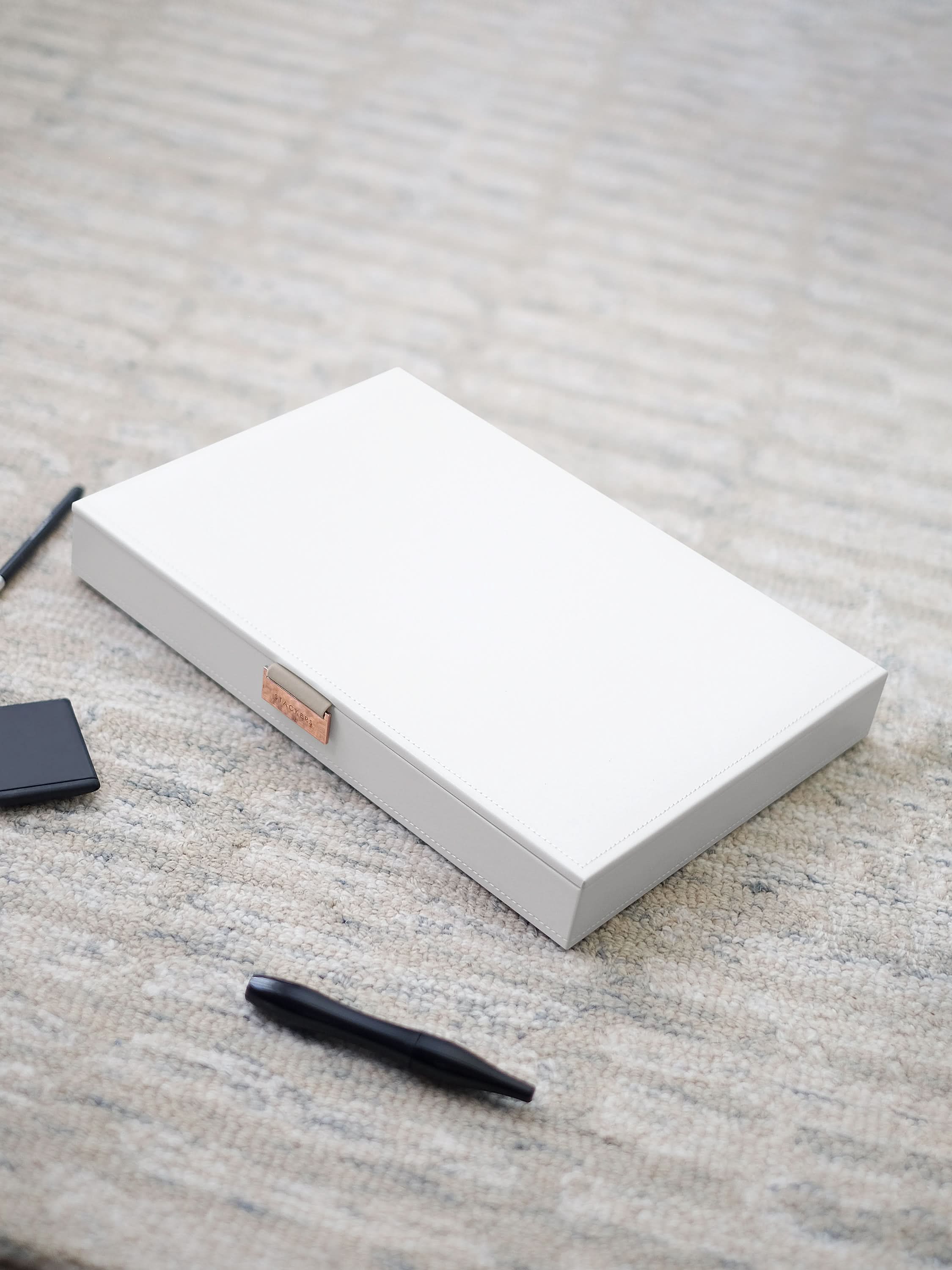 Stackers Deksel voor XL Juwelendoos Wit & Roze - Mystackers
