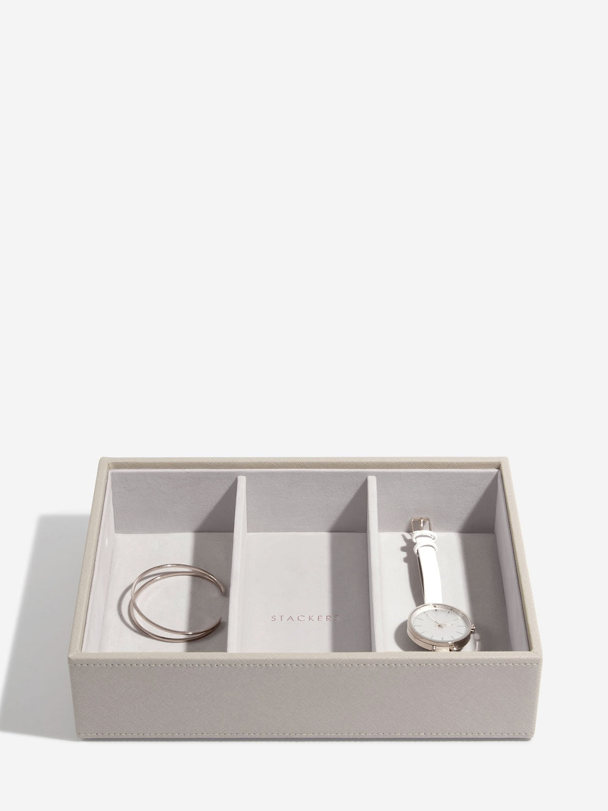 Stackers Horloge & Accessoirelaag voor Klassieke Juwelendoos Taupe - Mystackers