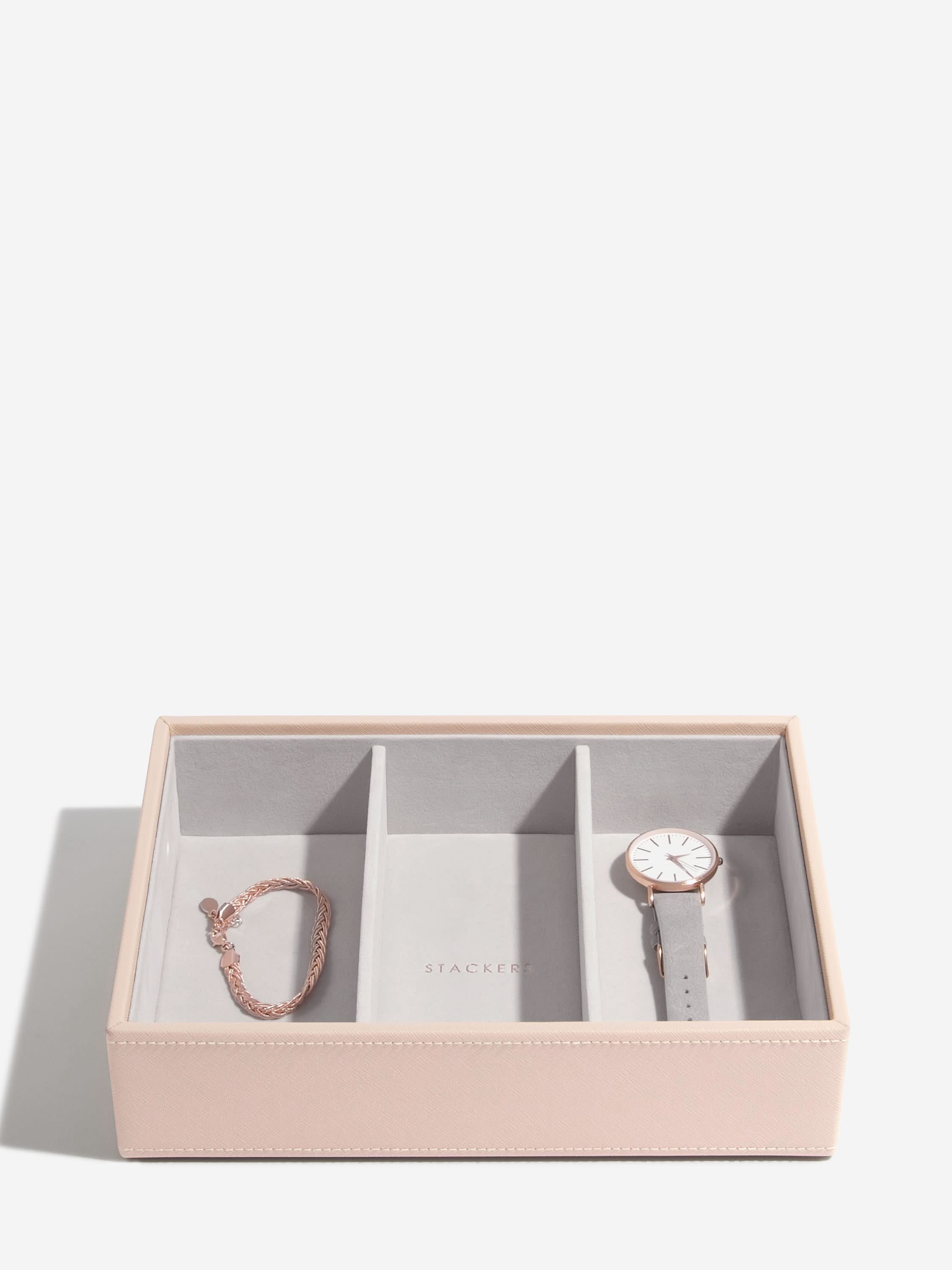Stackers Horloge & Accessoirelaag voor Klassieke Juwelendoos Roze - Mystackers