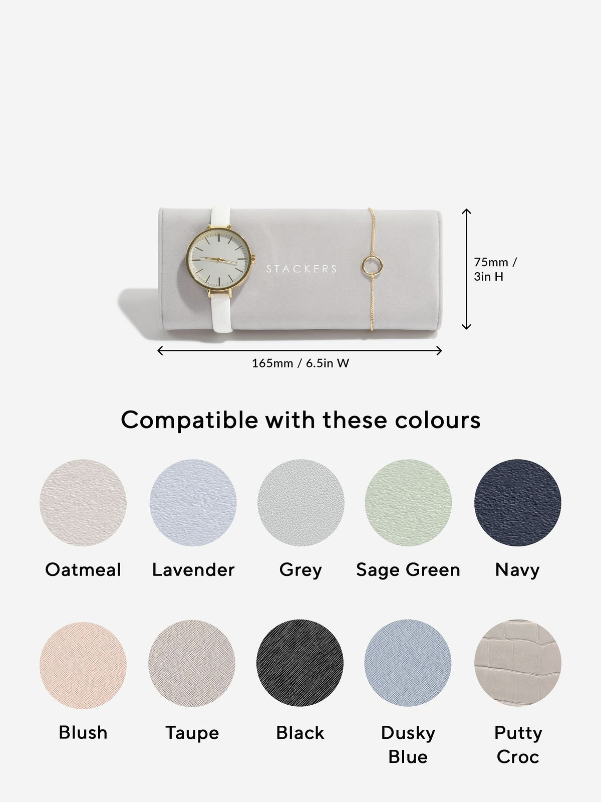 Stackers Horloge Pad Grijs - Mystackers