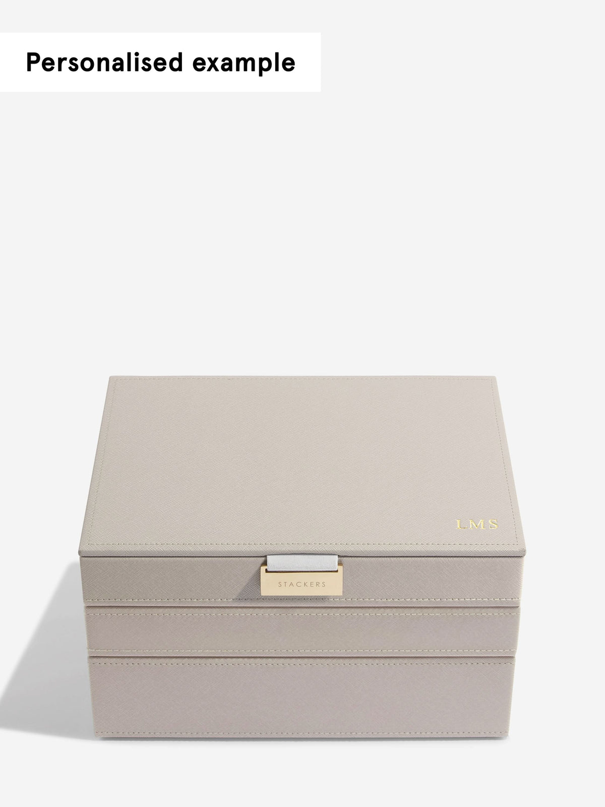Stackers Klassieke Juwelendoos Set van 3 Taupe - Mystackers