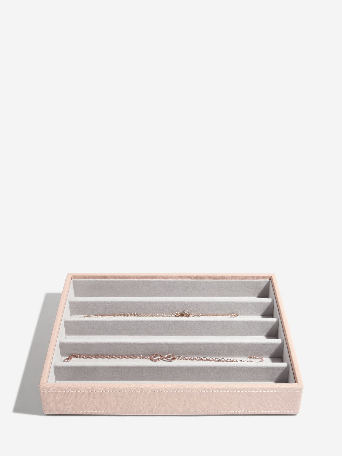 Stackers Halskettingenlaag voor Klassieke Juwelendoos Roze - Mystackers