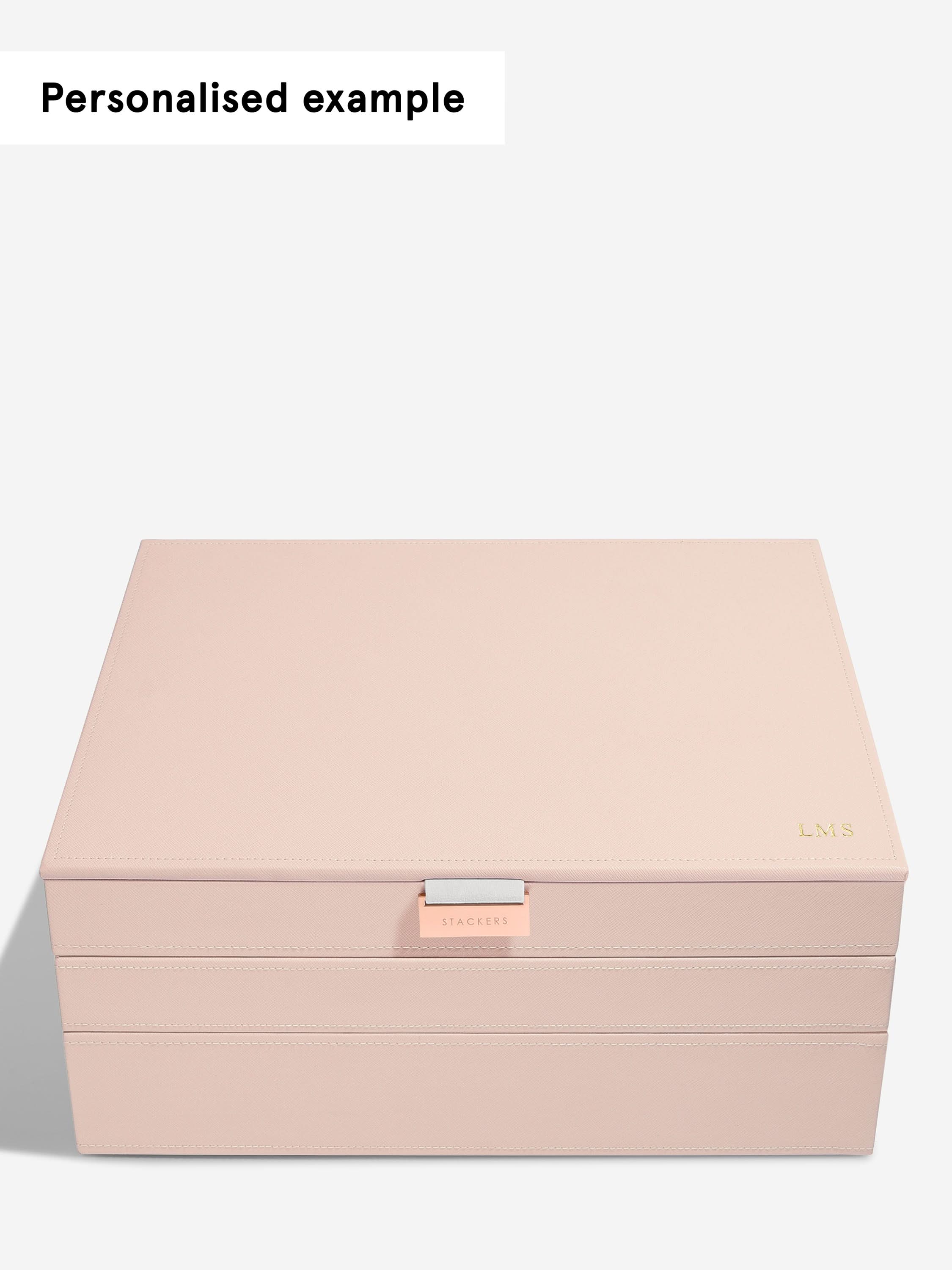 Stackers XL Juwelendoos set van 3 Roze - Mystackers