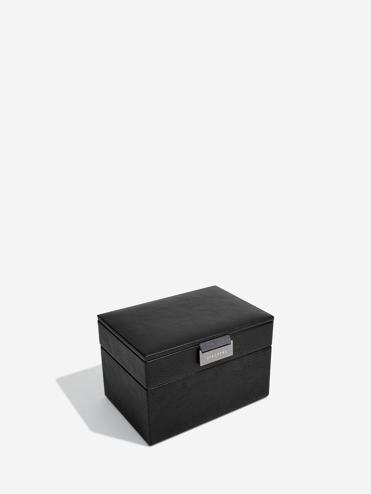 Stackers Mini Set van 2 - Horloge- & Manchetknopendoosje Zwart - Mystackers