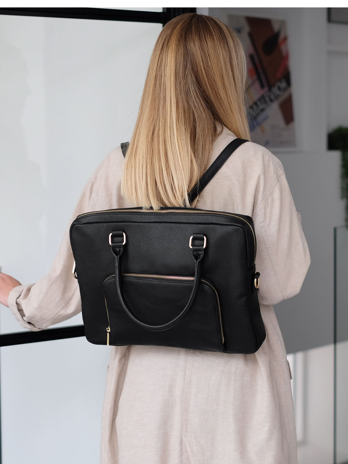 Stackers Laptoptas Zwart - Mystackers
