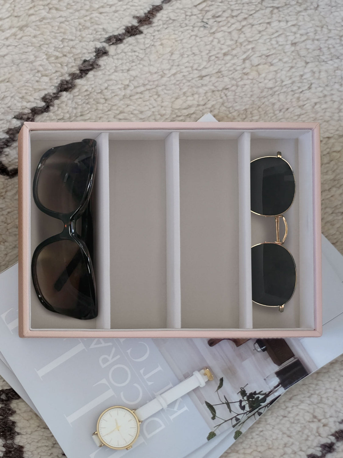 Stackers Bril & Accessoires-laag voor Klassieke Juwelendoos Roze - Mystackers