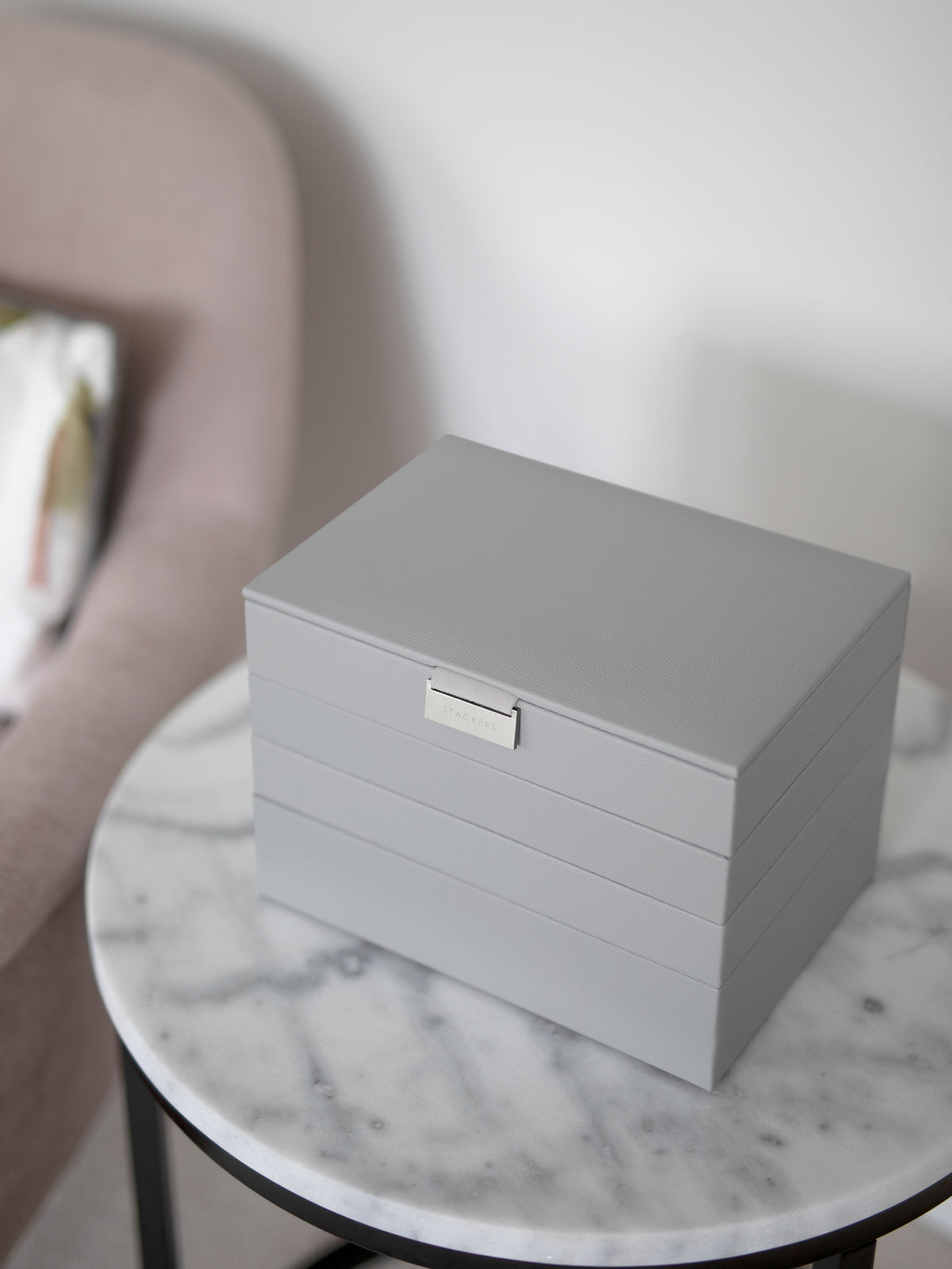Stackers Klassieke Juwelendoos Set van 4 Grijs - Mystackers