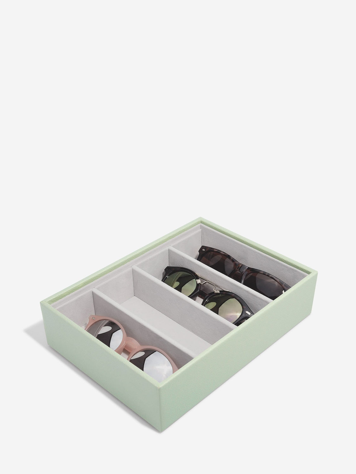 Stackers Bril & Accessoires-laag voor Klassieke Juwelendoos Saliegroen - Mystackers
