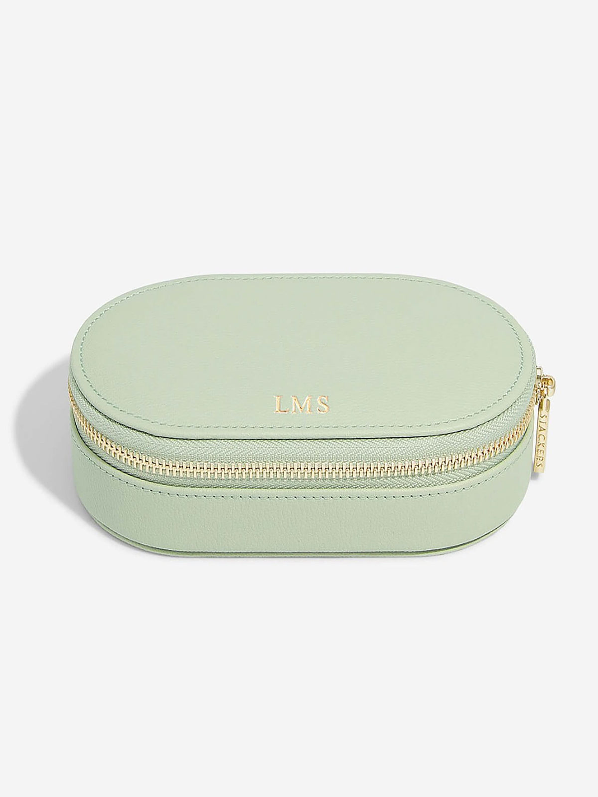 Stackers Ovale Travel Jewellery Box Saliegroen - Mystackers