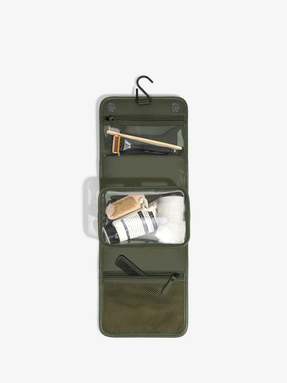 Stackers kleine hangende Toilettas Olijfgroen - Mystackers