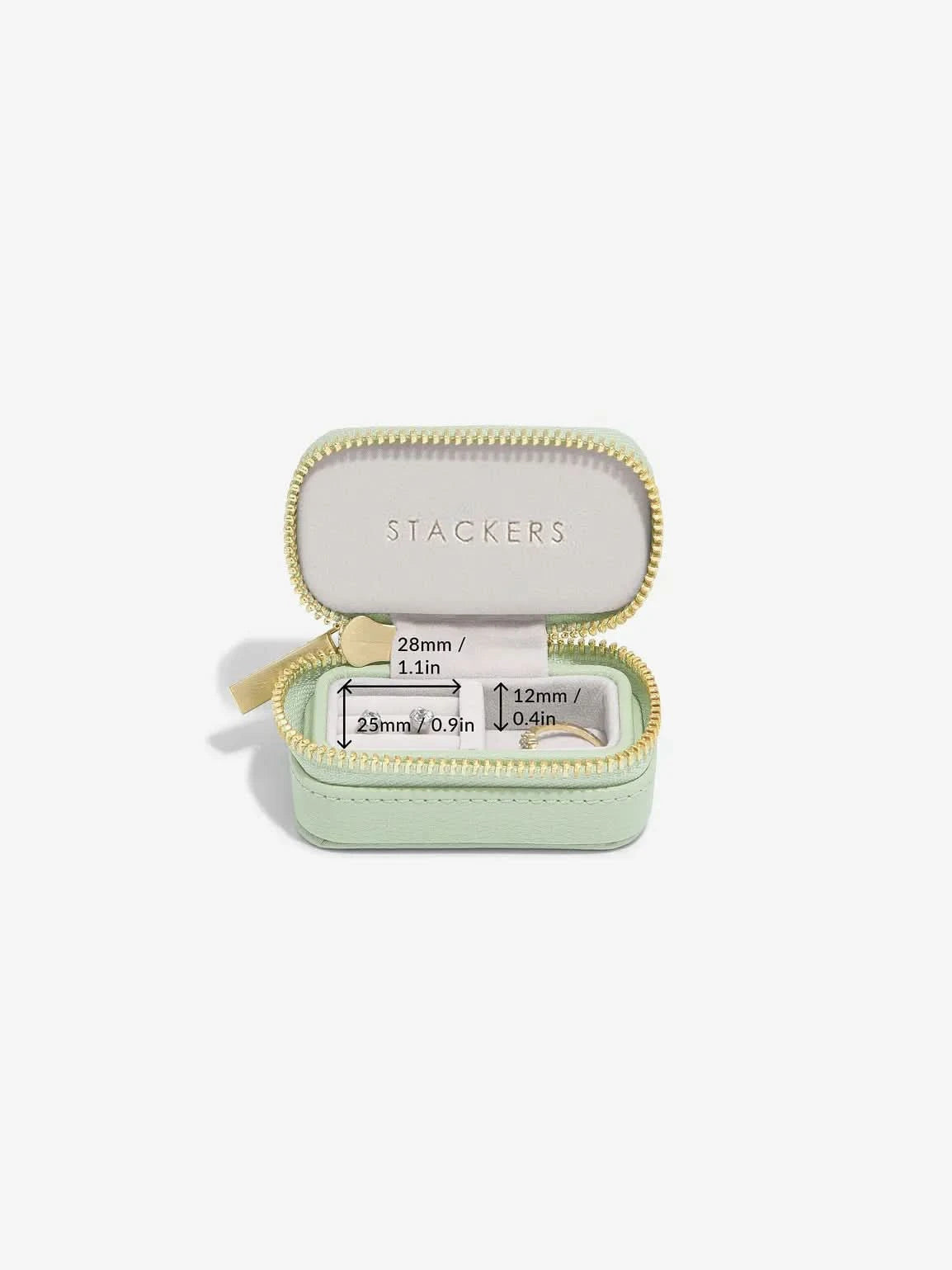 Stackers Petite Juwelendoosje Saliegroen - Mystackers