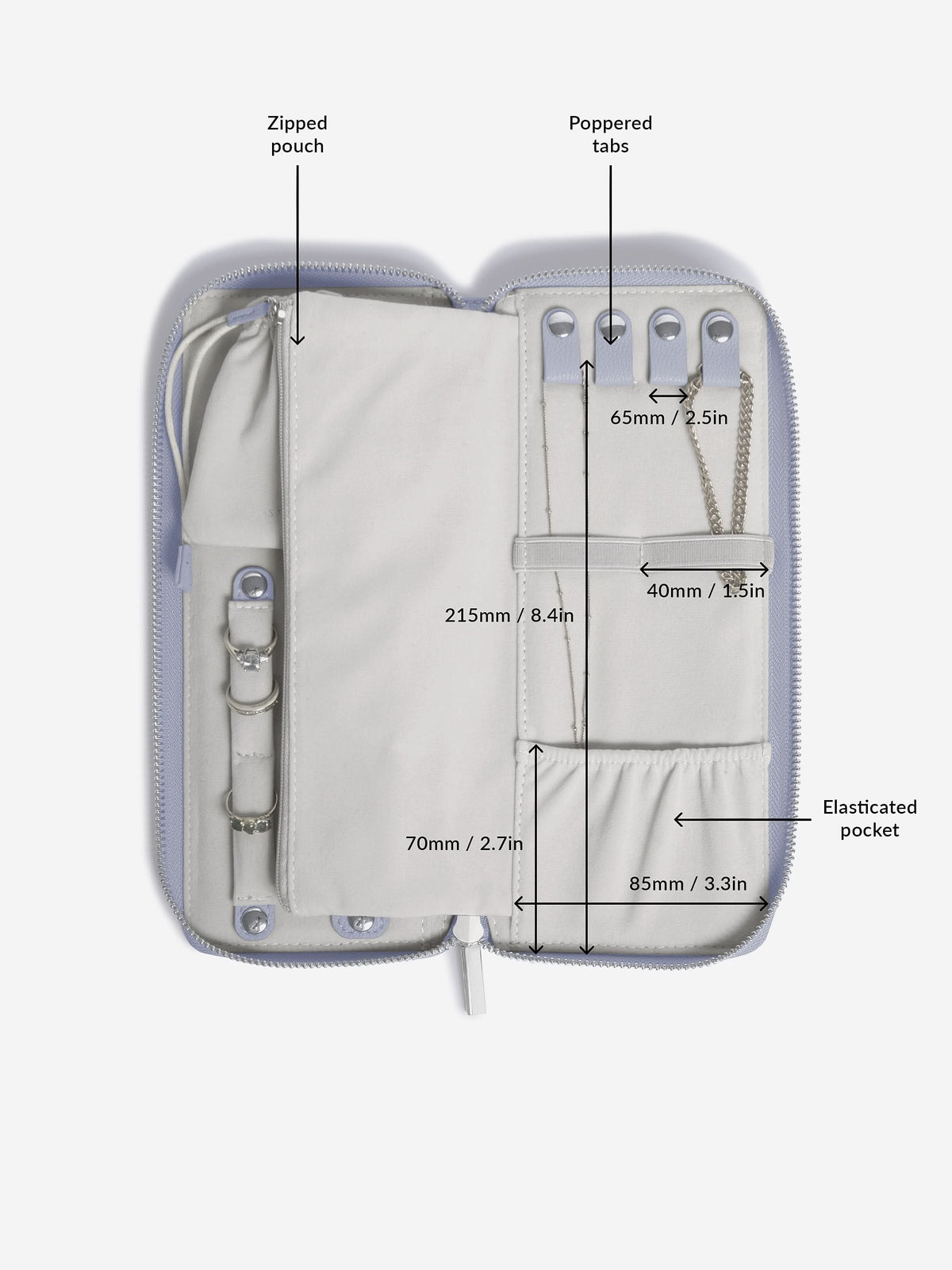 Stackers Jewellery Roll Lavendel - Mystackers