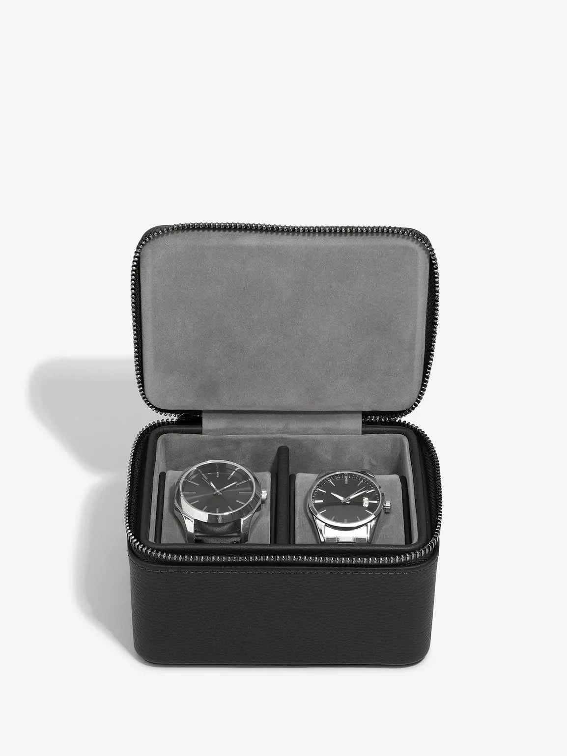 Stackers Horlogebox met dubbele rits Zwart - Mystackers