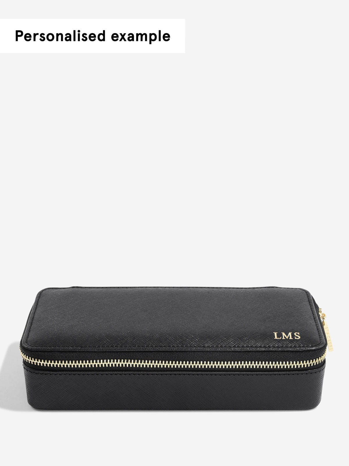 Stackers Large + Petite Travel Box Zwart - Mystackers