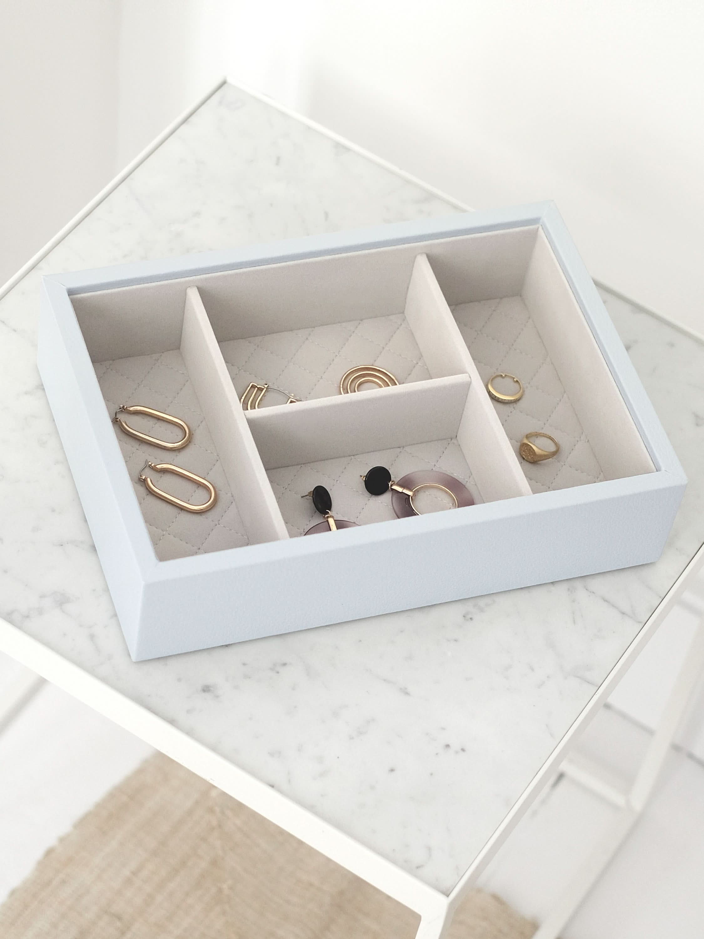 Stackers Lederen Horloge & Accessoirelaag Blauw - Mystackers