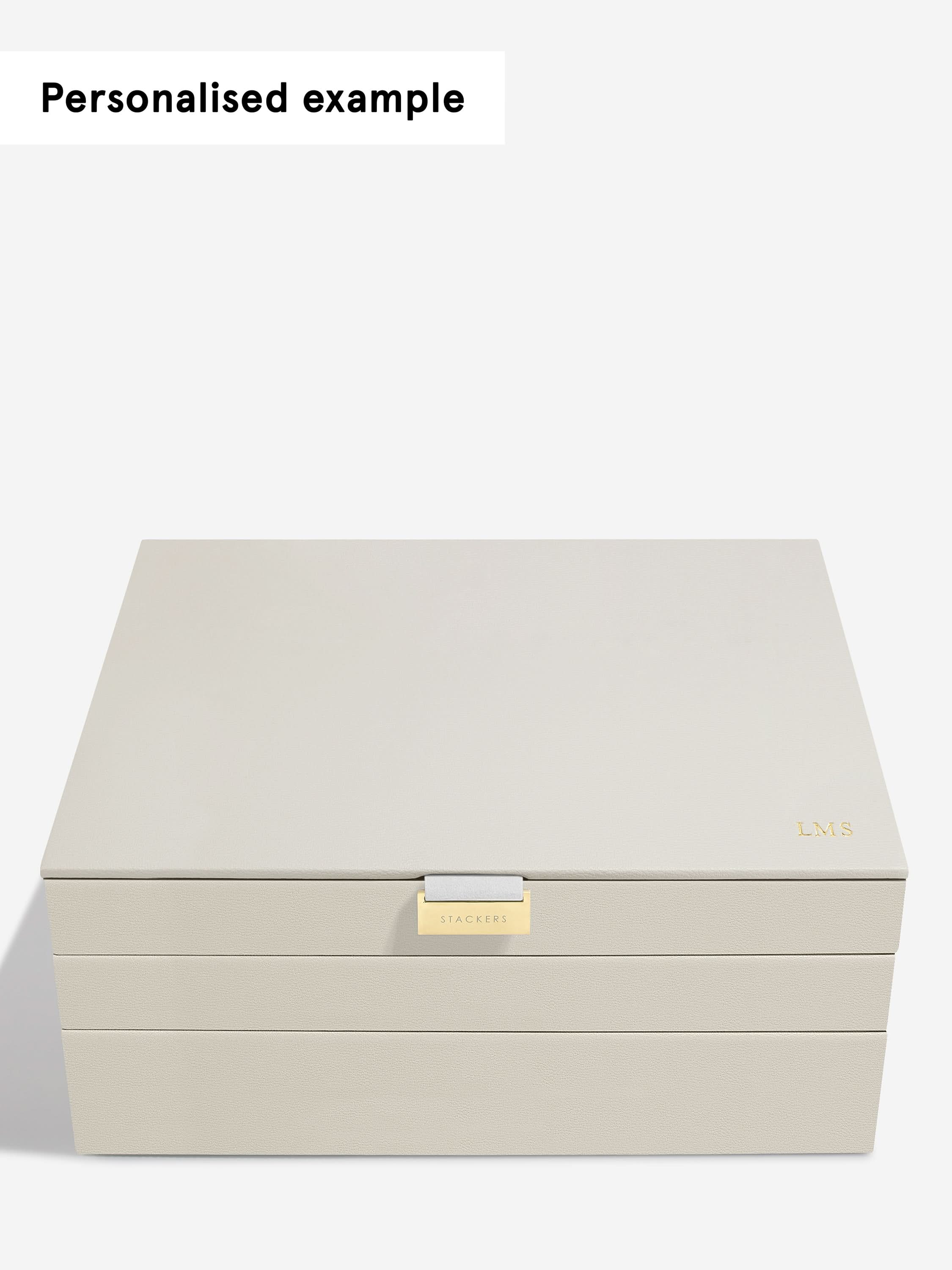 Stackers XL Juwelendoos set van 3 Havermout - Mystackers