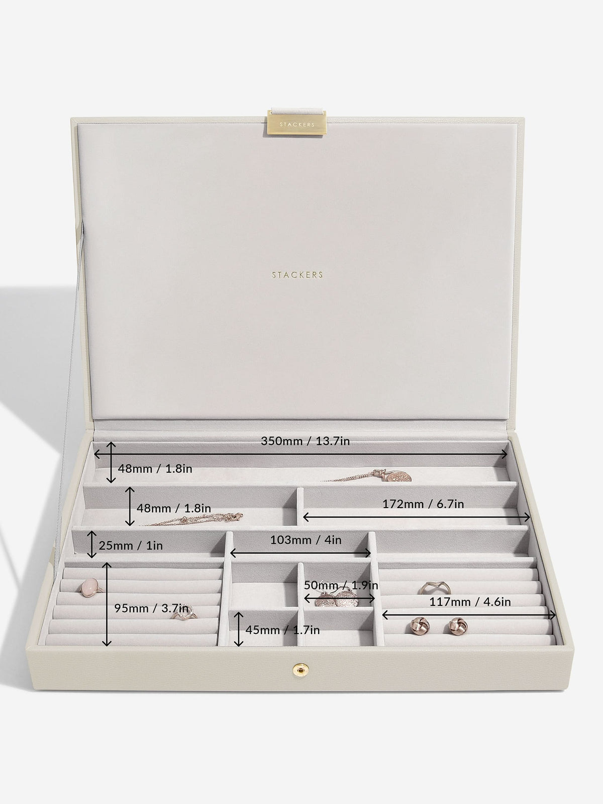 Stackers XL Juwelendoos set van 3 Havermout - Mystackers