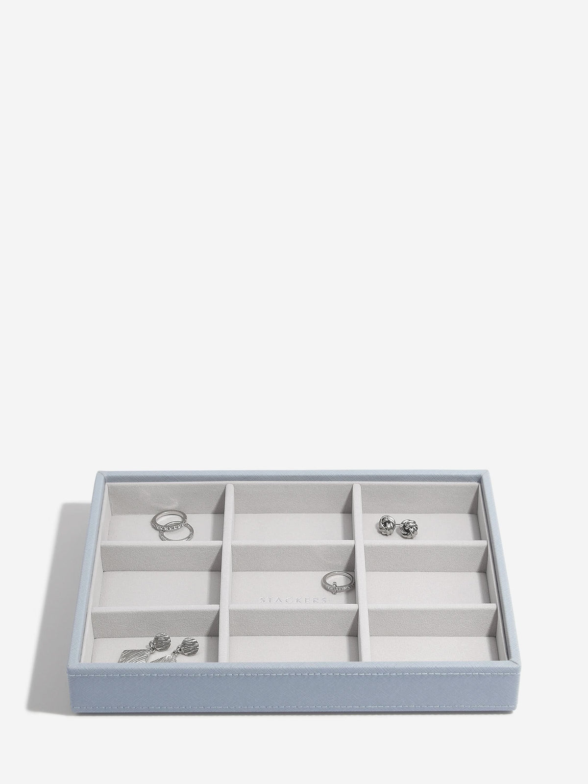 Stackers standaard Sieradenlaag voor Klassieke Juwelendoos Blauw - Mystackers
