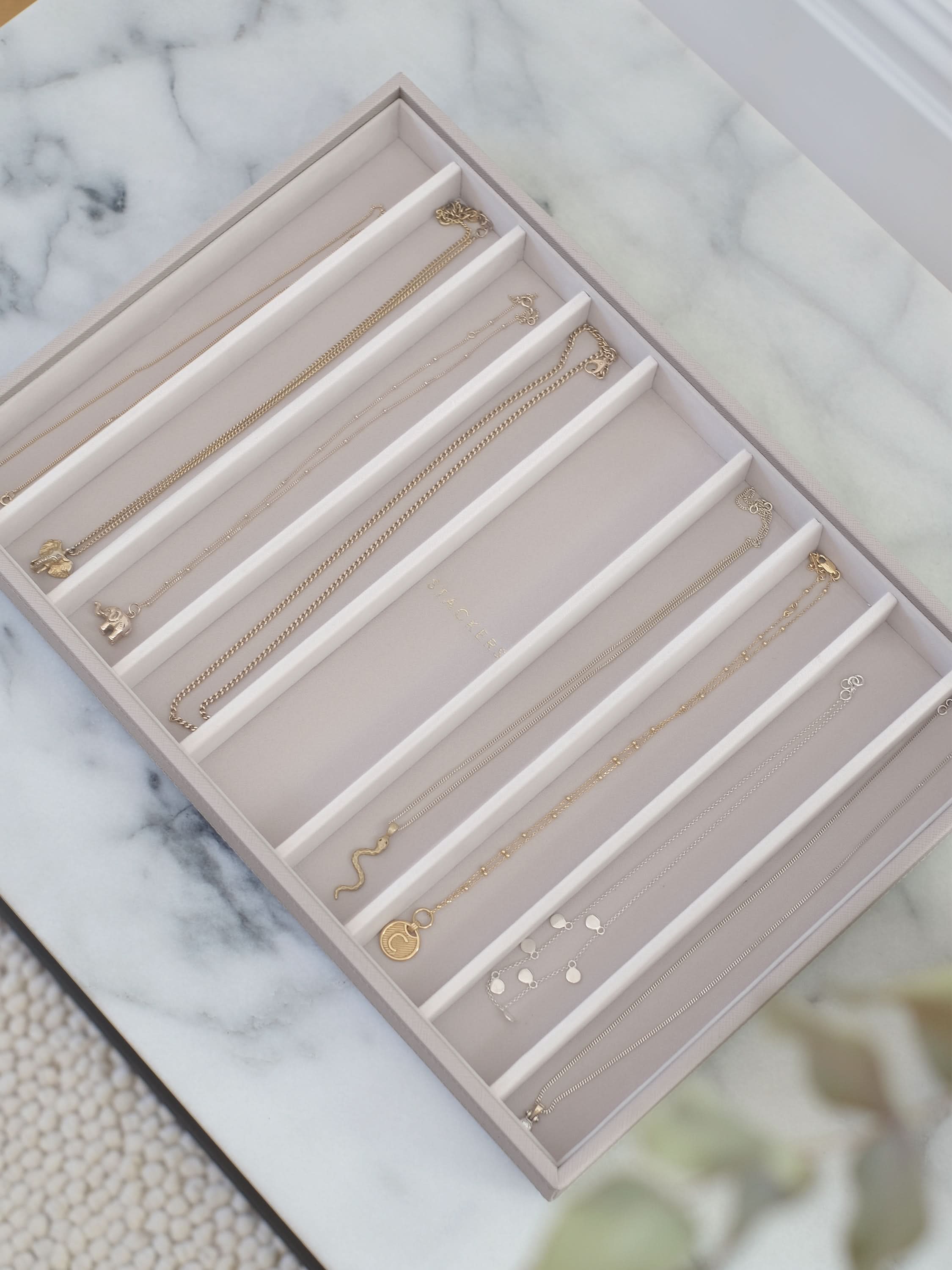 Stackers XL Halskettingenlaag Taupe - Mystackers