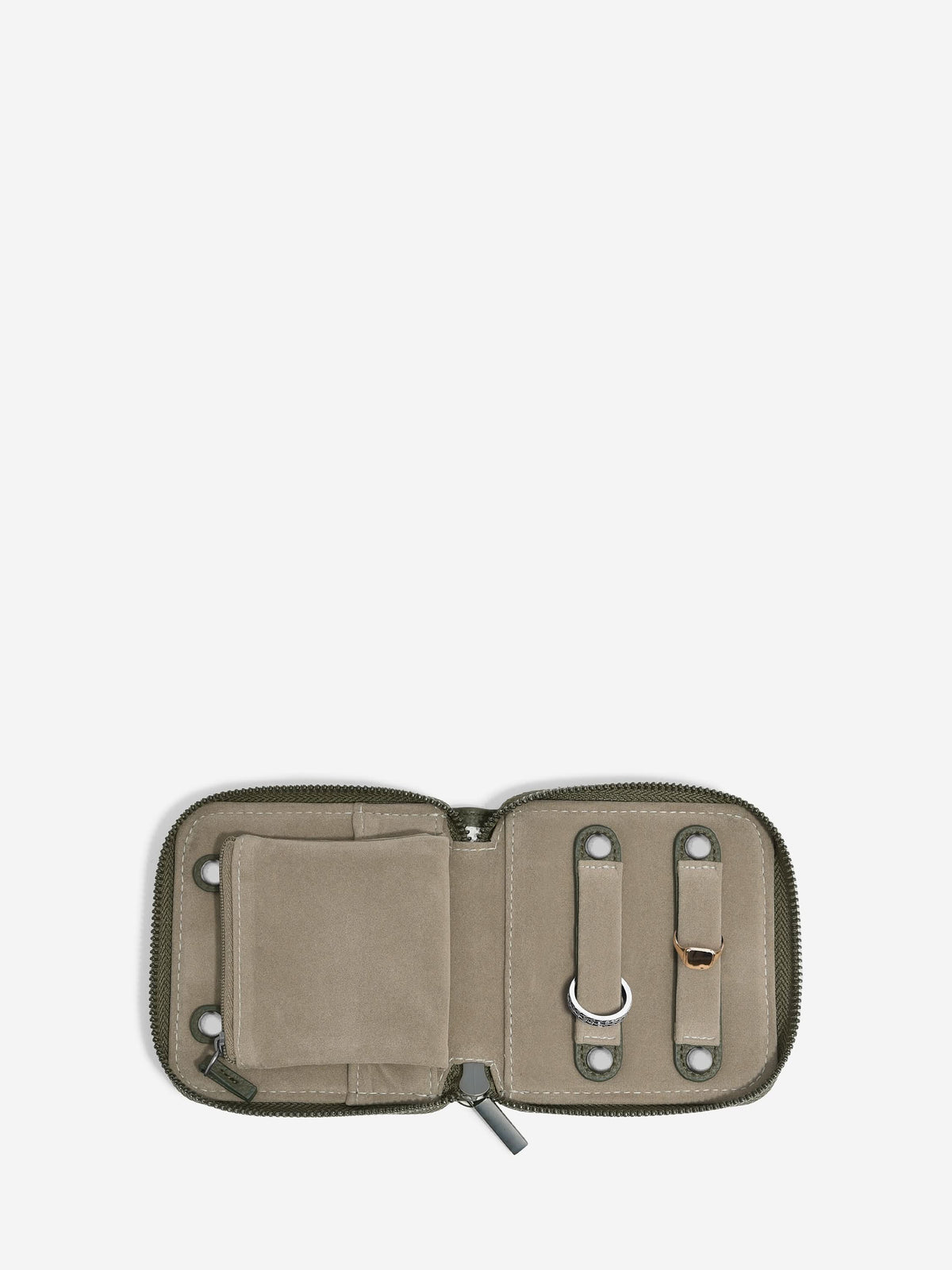 Stackers Compact Jewellery Roll Olijfgroen - Mystackers