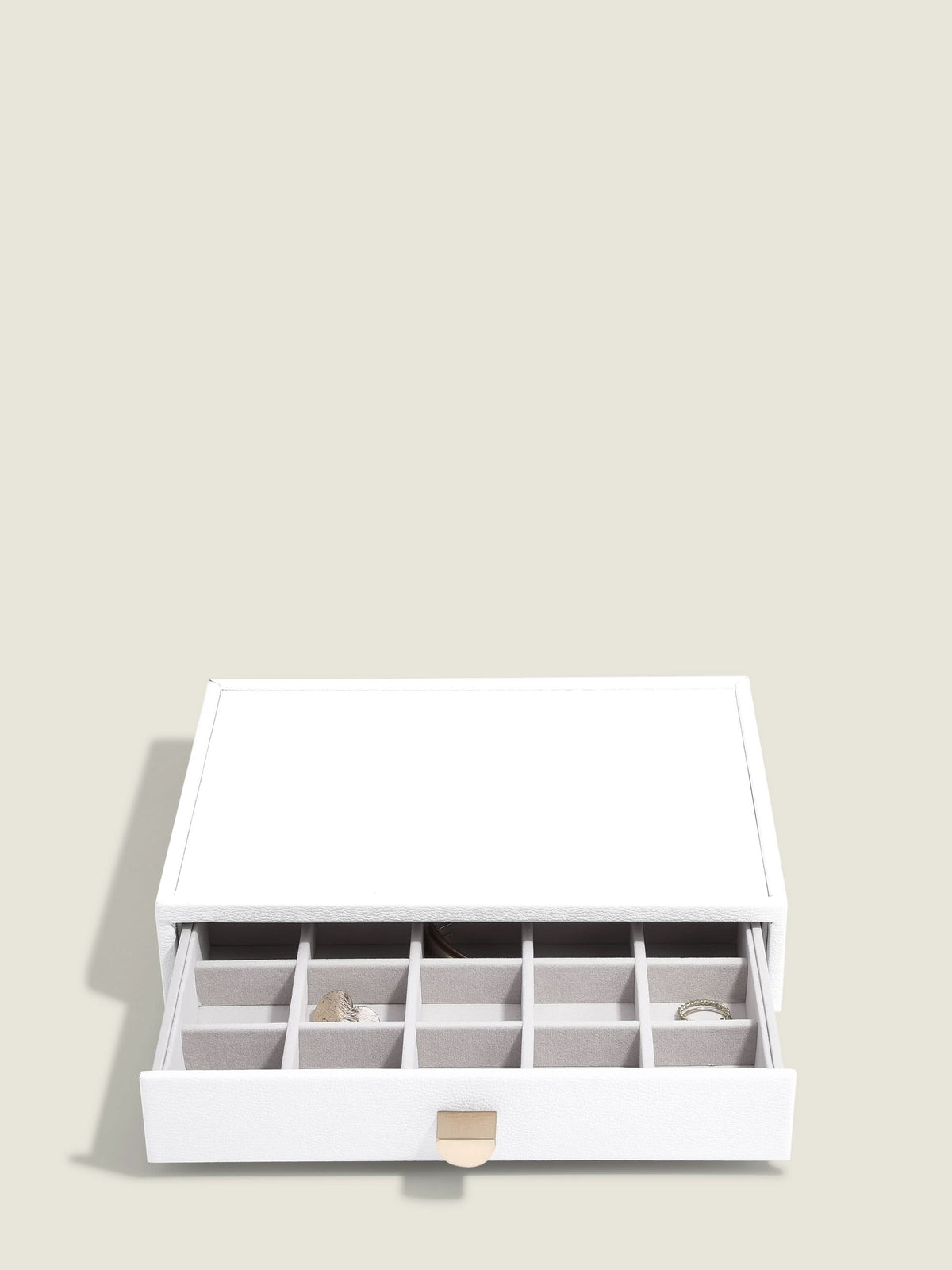 Stackers kleine Sieradenlade voor Klassieke Display Juwelendoos Wit - Mystackers