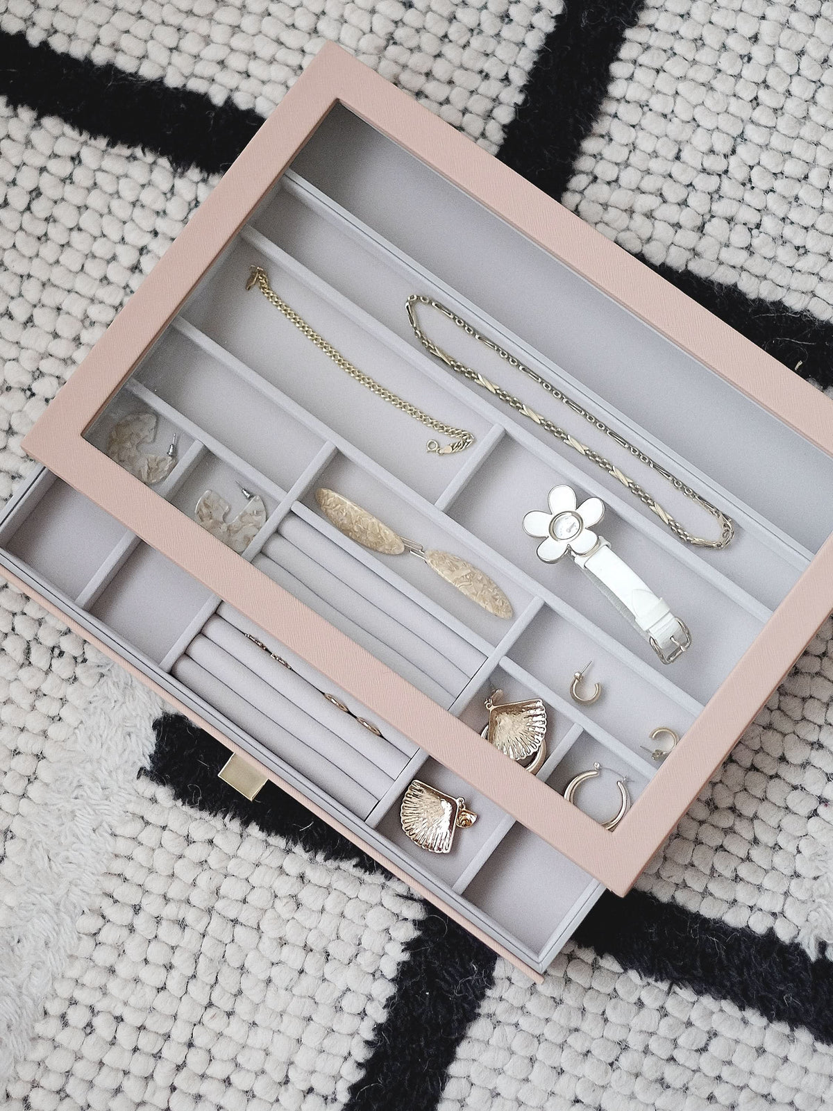 Stackers XL Ringen & Armbandenlade Display Roze - Mystackers