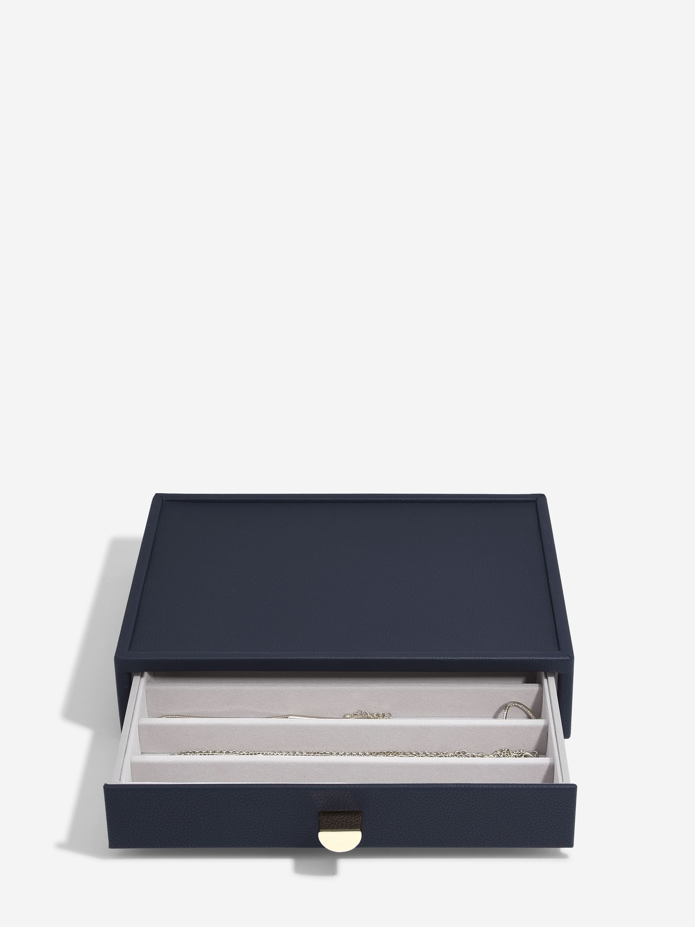 Stackers Halskettingenlade voor Klassieke Display Juwelendoos Marineblauw - Mystackers