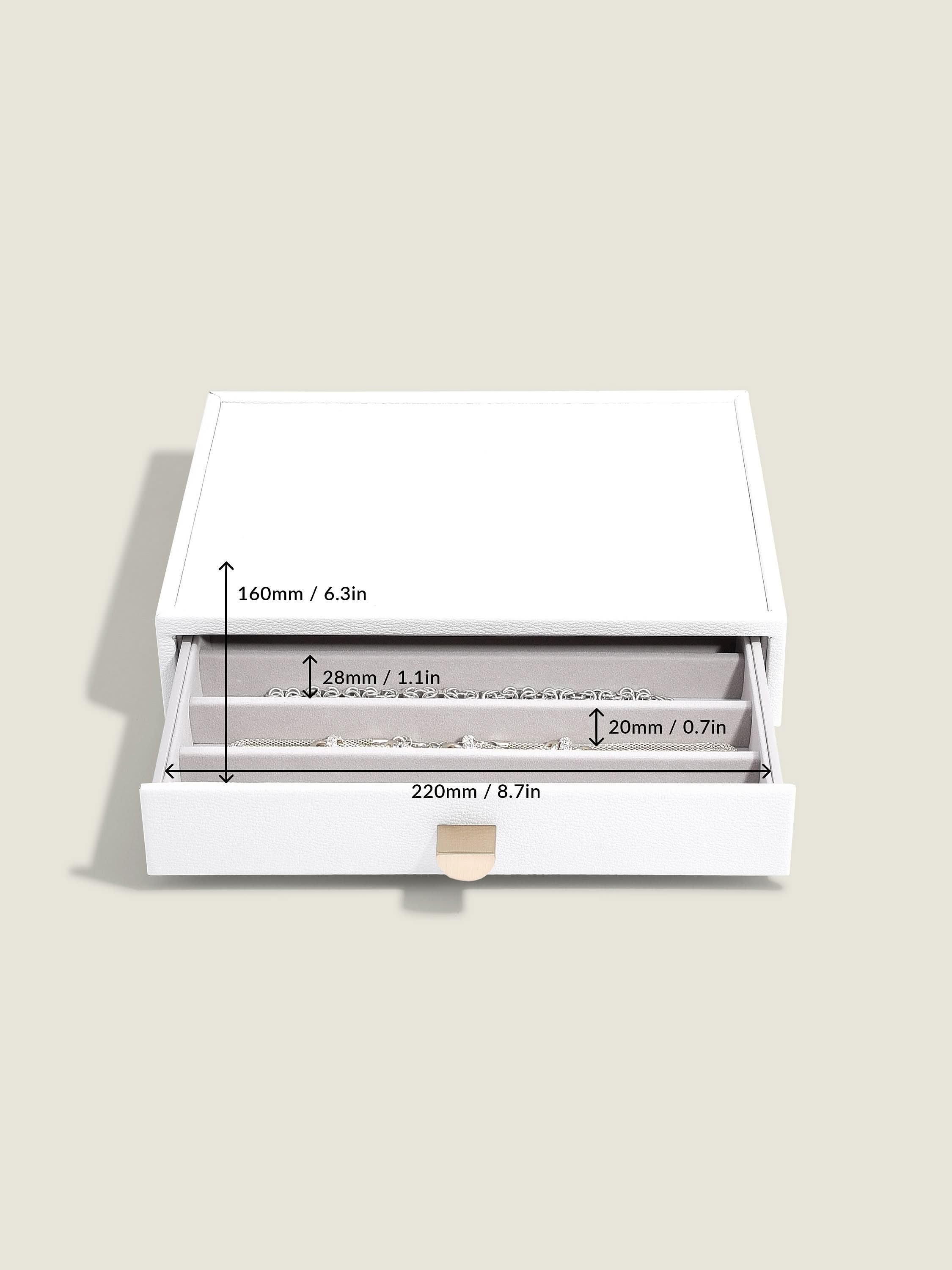 Stackers Halskettingenlade voor Klassieke Display Juwelendoos Wit - Mystackers