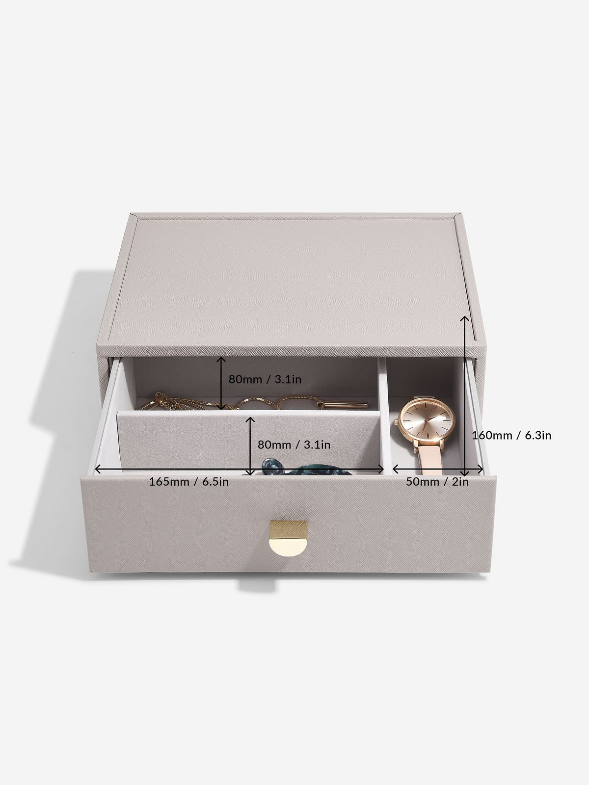 Stackers Klassieke Display Juwelendoos Set van 4 Taupe - Mystackers