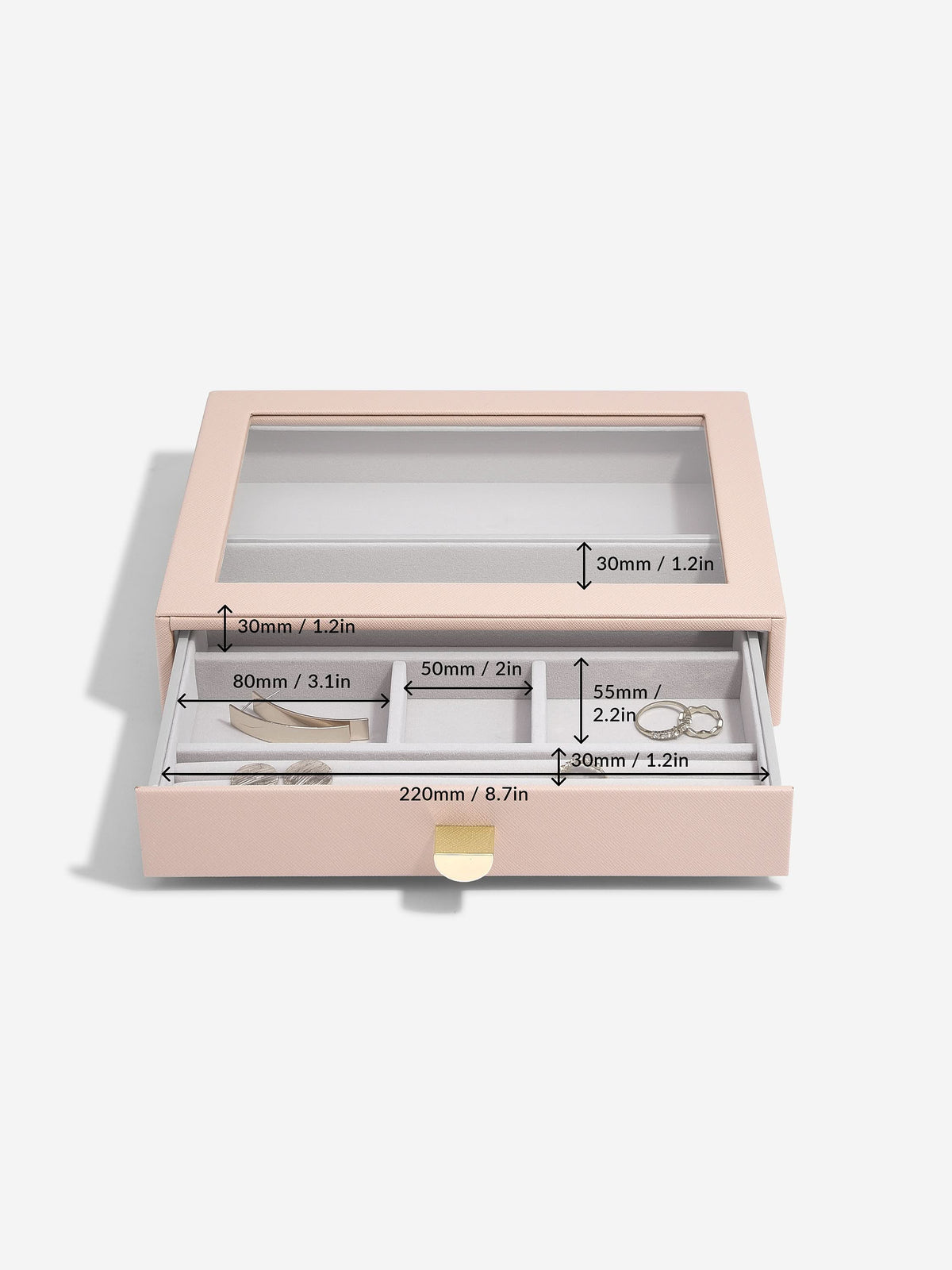 Stackers Klassieke Display Juwelendoos Set van 4 Roze - Mystackers