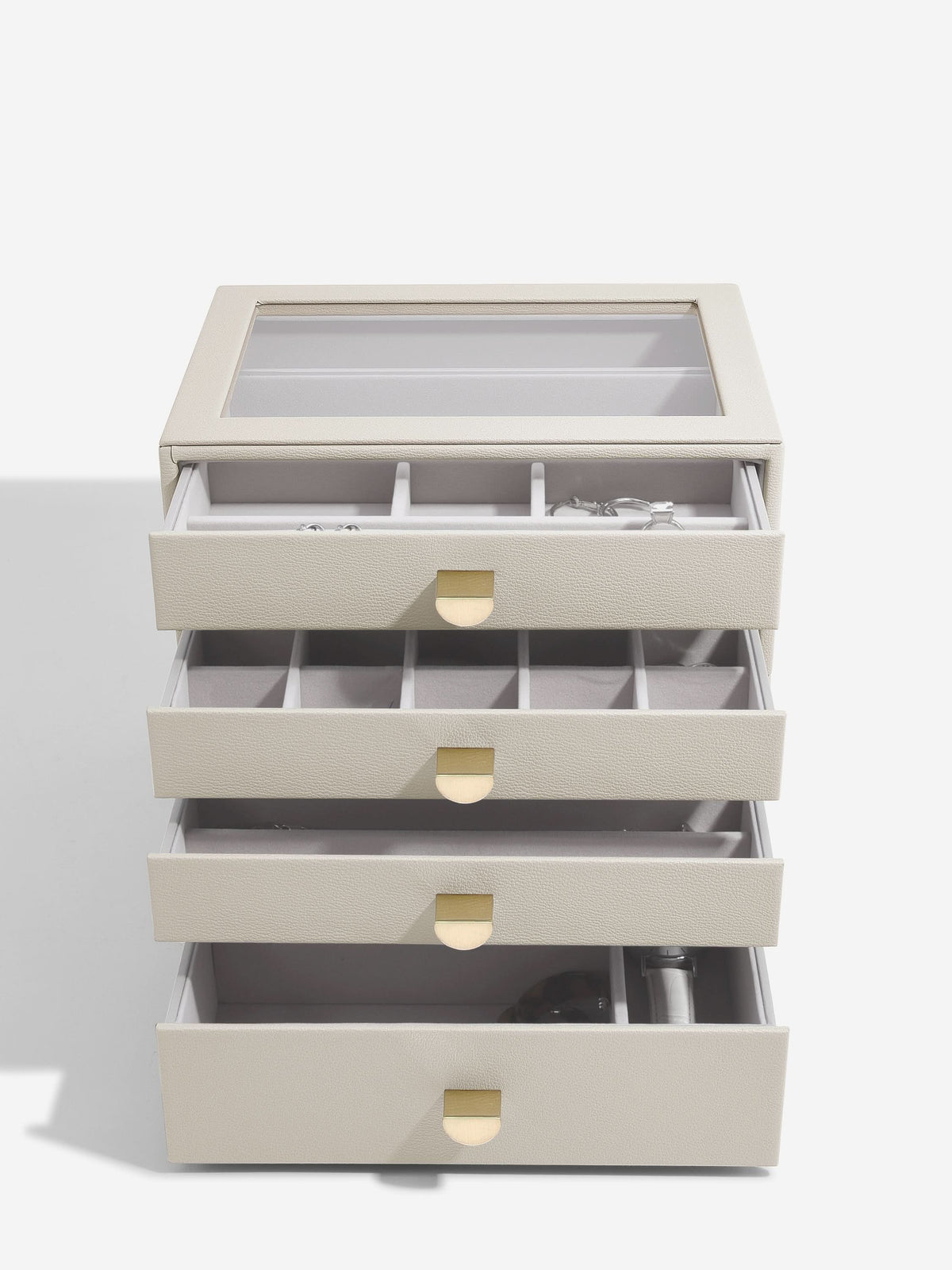 Stackers Klassieke Display Juwelendoos Set van 4 Havermout - Mystackers