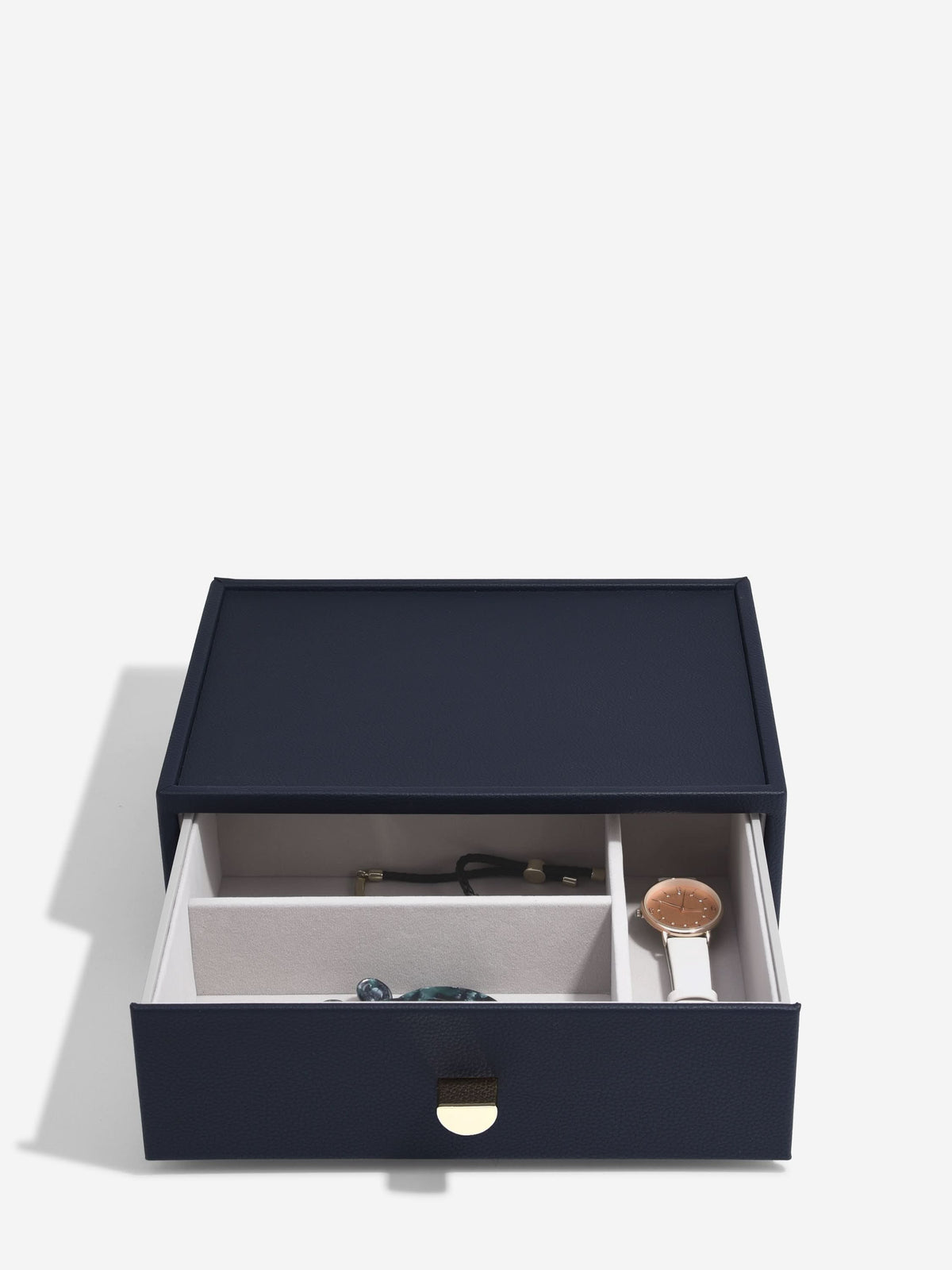 Stackers Klassieke Display Juwelendoos Set van 4 Marineblauw - Mystackers