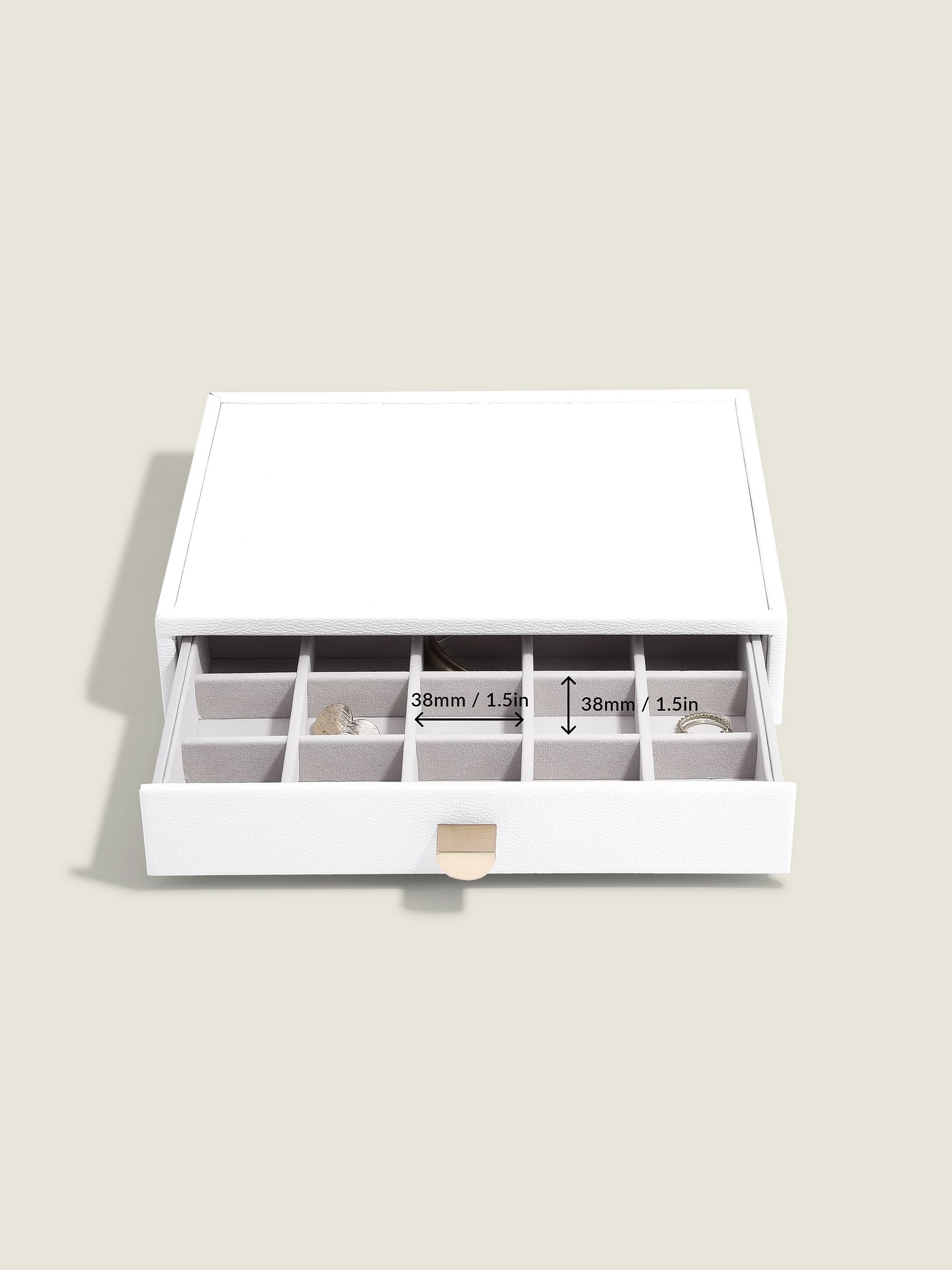 Stackers Klassieke Display Juwelendoos Set van 4 Wit - Mystackers