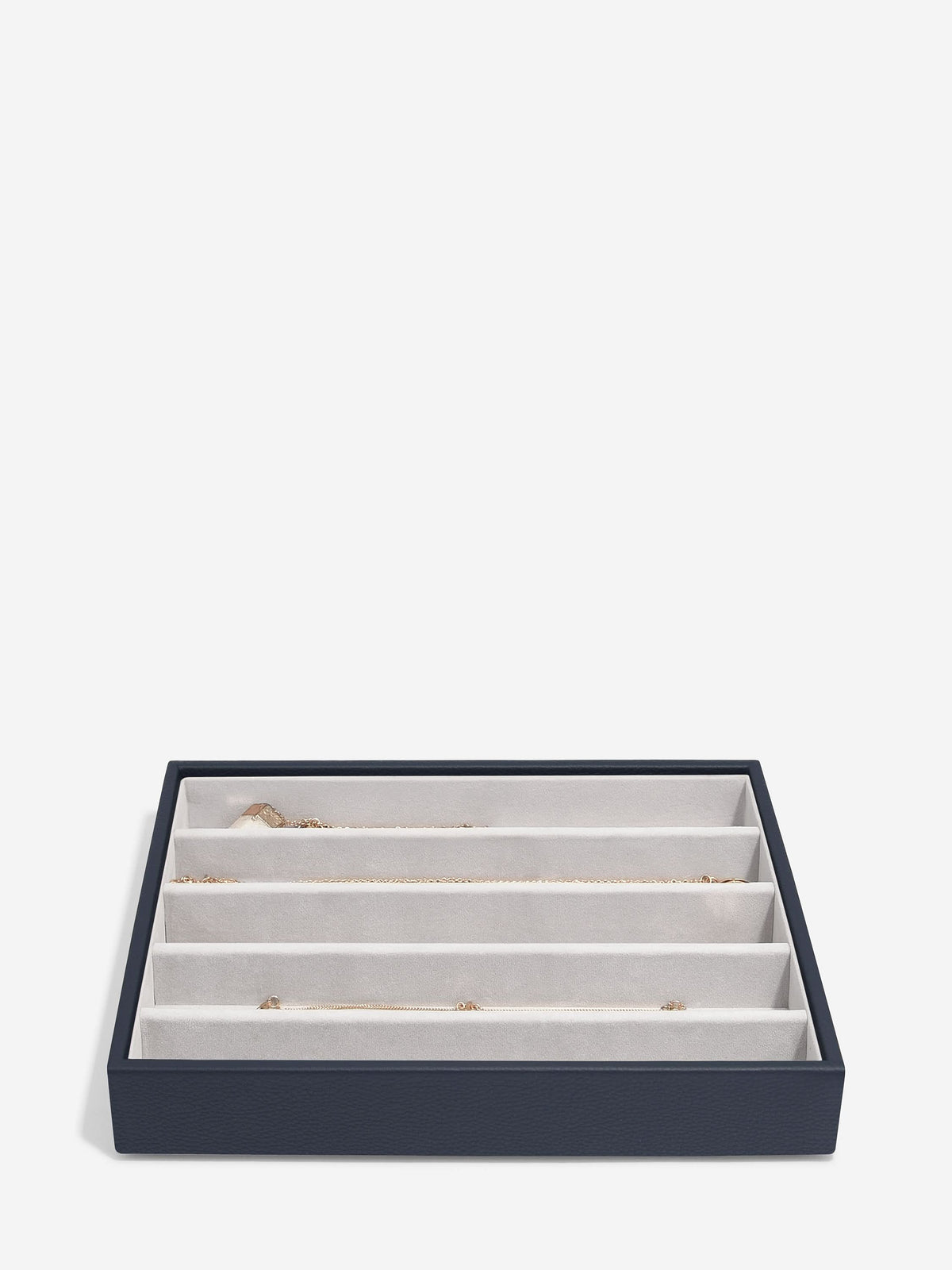 Stackers Halskettingenlaag voor Klassieke Juwelendoos Marineblauw - Mystackers