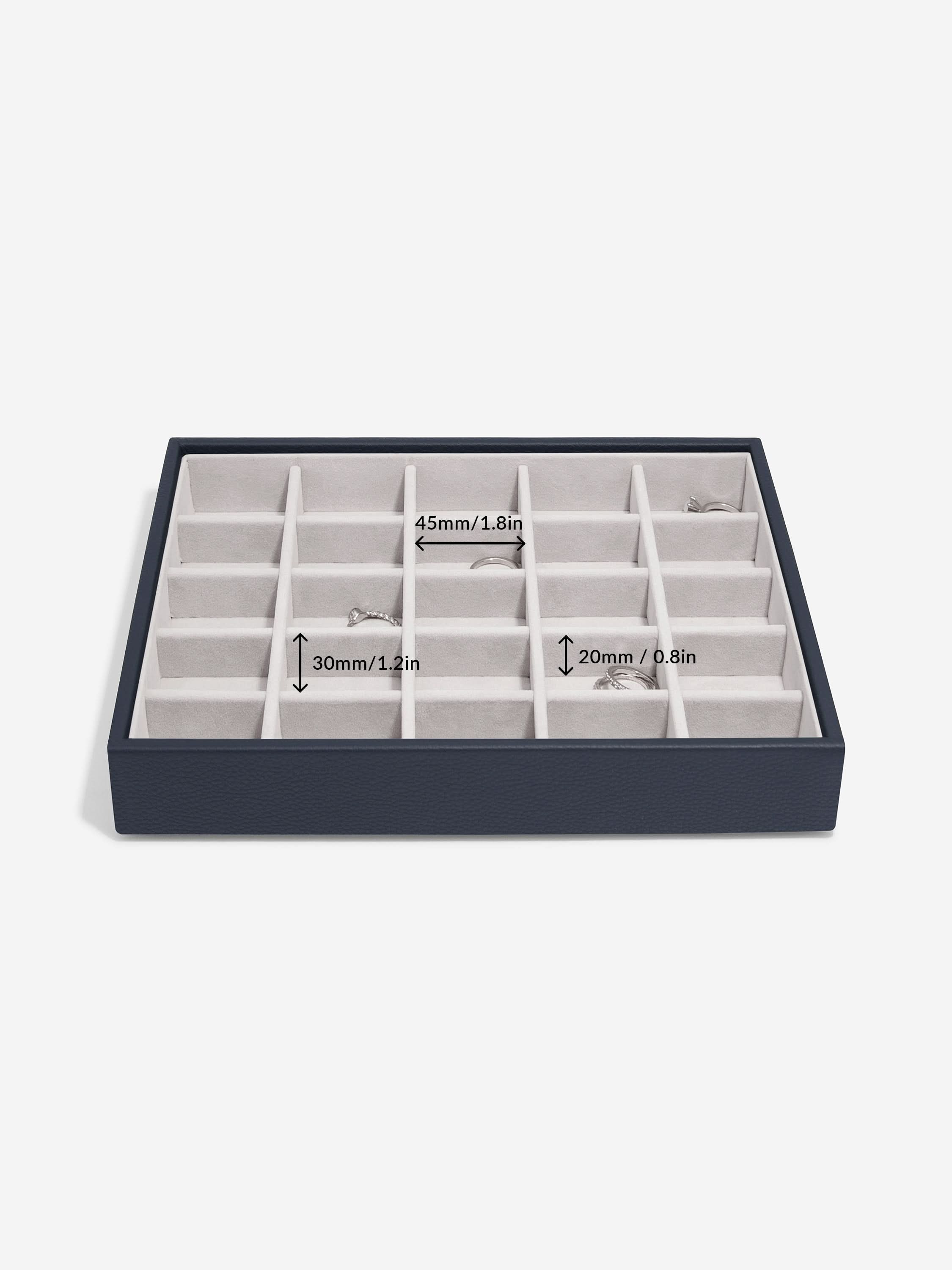 Stackers Klassieke Juwelendoos Set van 4 Marineblauw - Mystackers