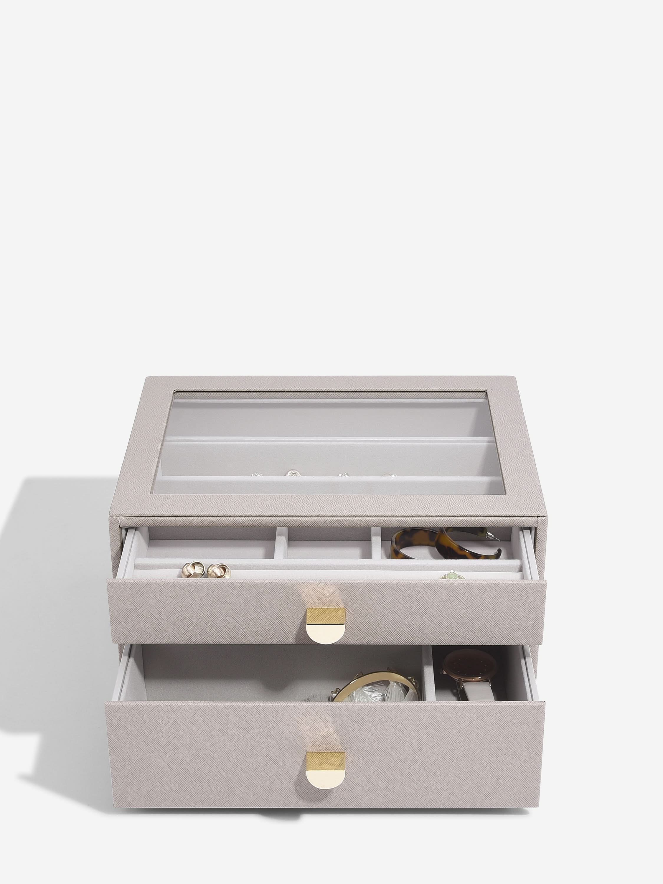 Stackers Klassieke Display Juwelendoos Set van 2 Taupe - Mystackers