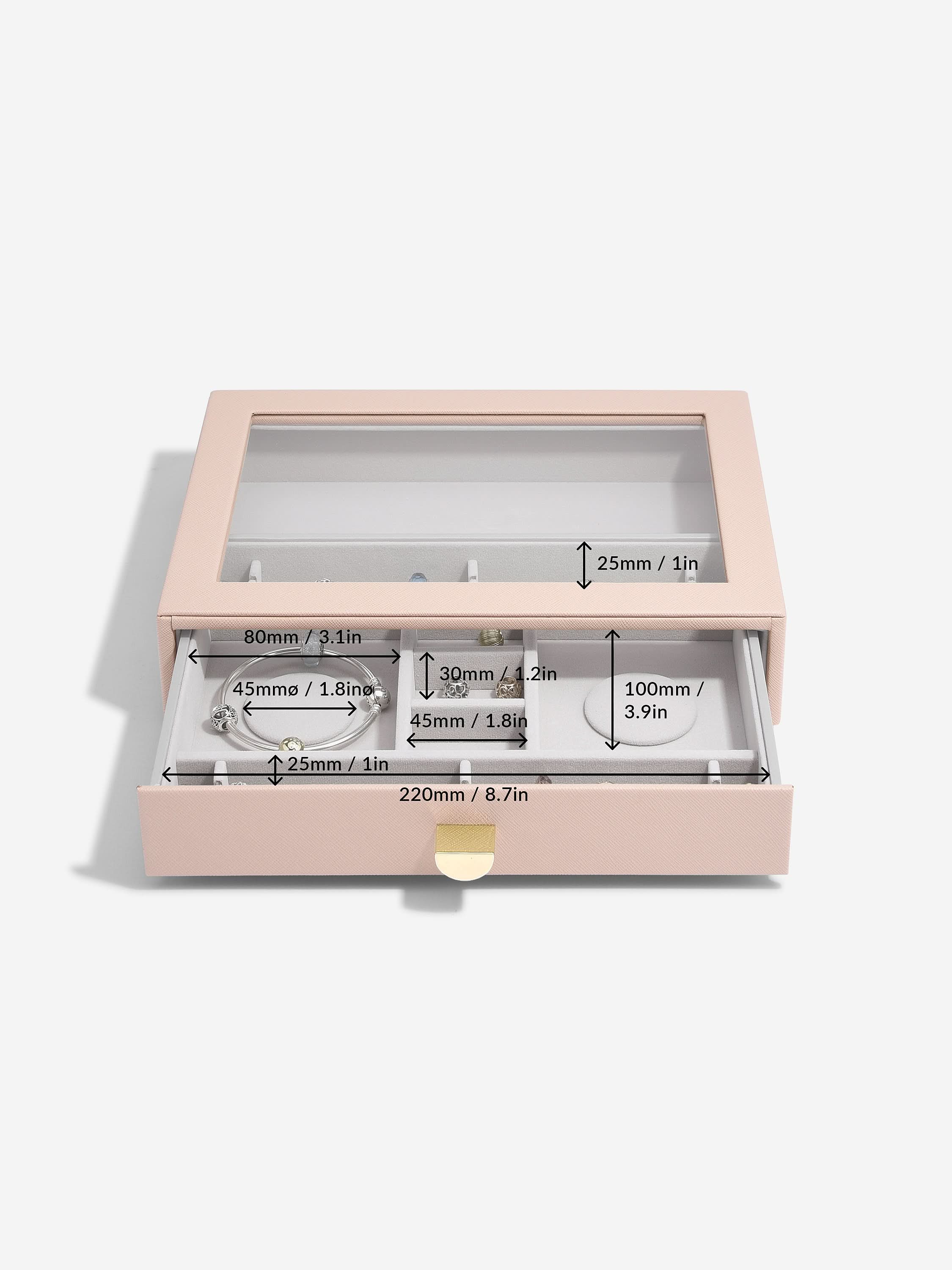 Stackers Klassieke Display Juwelendoos Set van 2 Roze - Mystackers