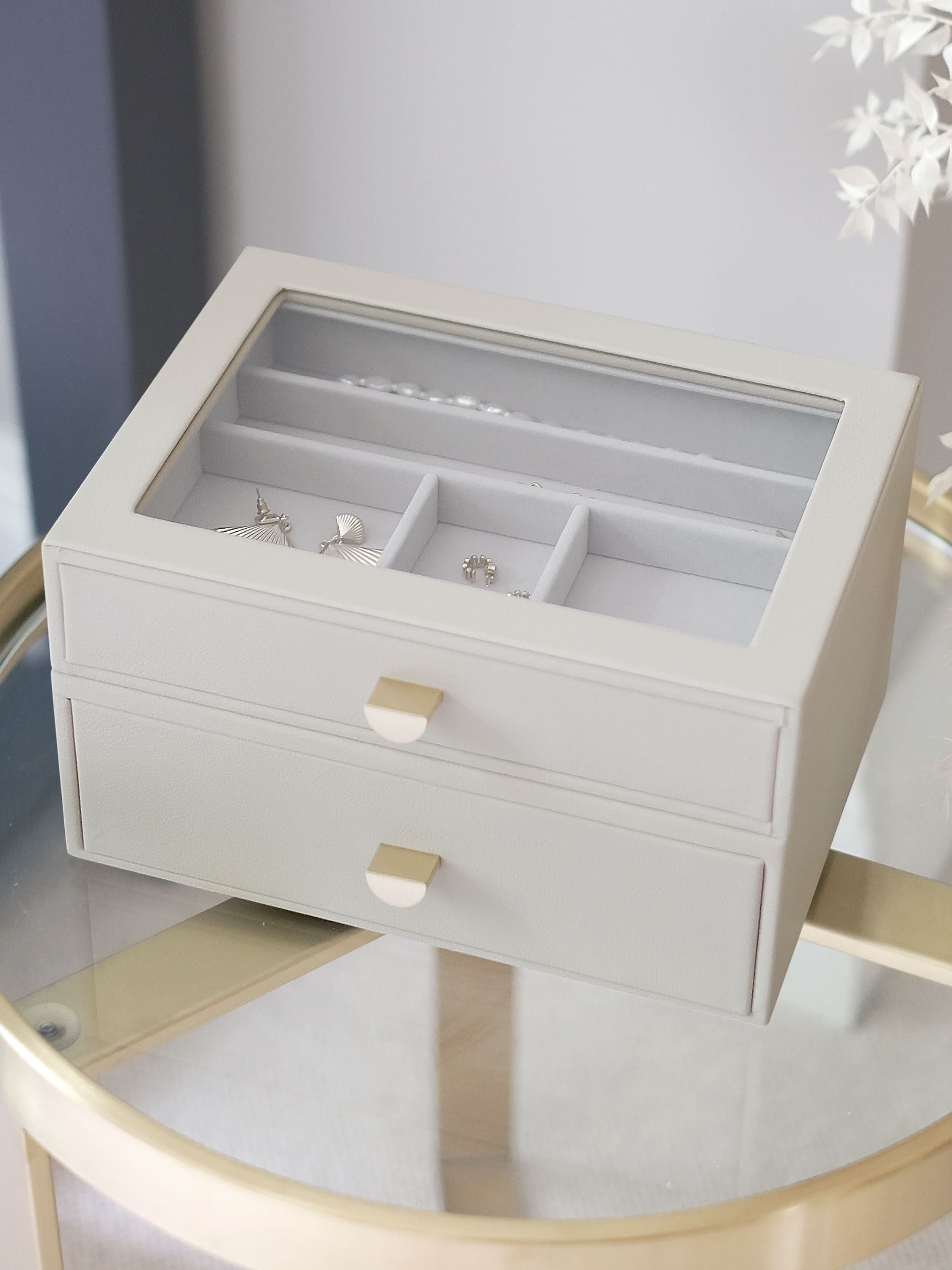 Stackers Klassieke Display Juwelendoos Set van 2 Havermout - Mystackers