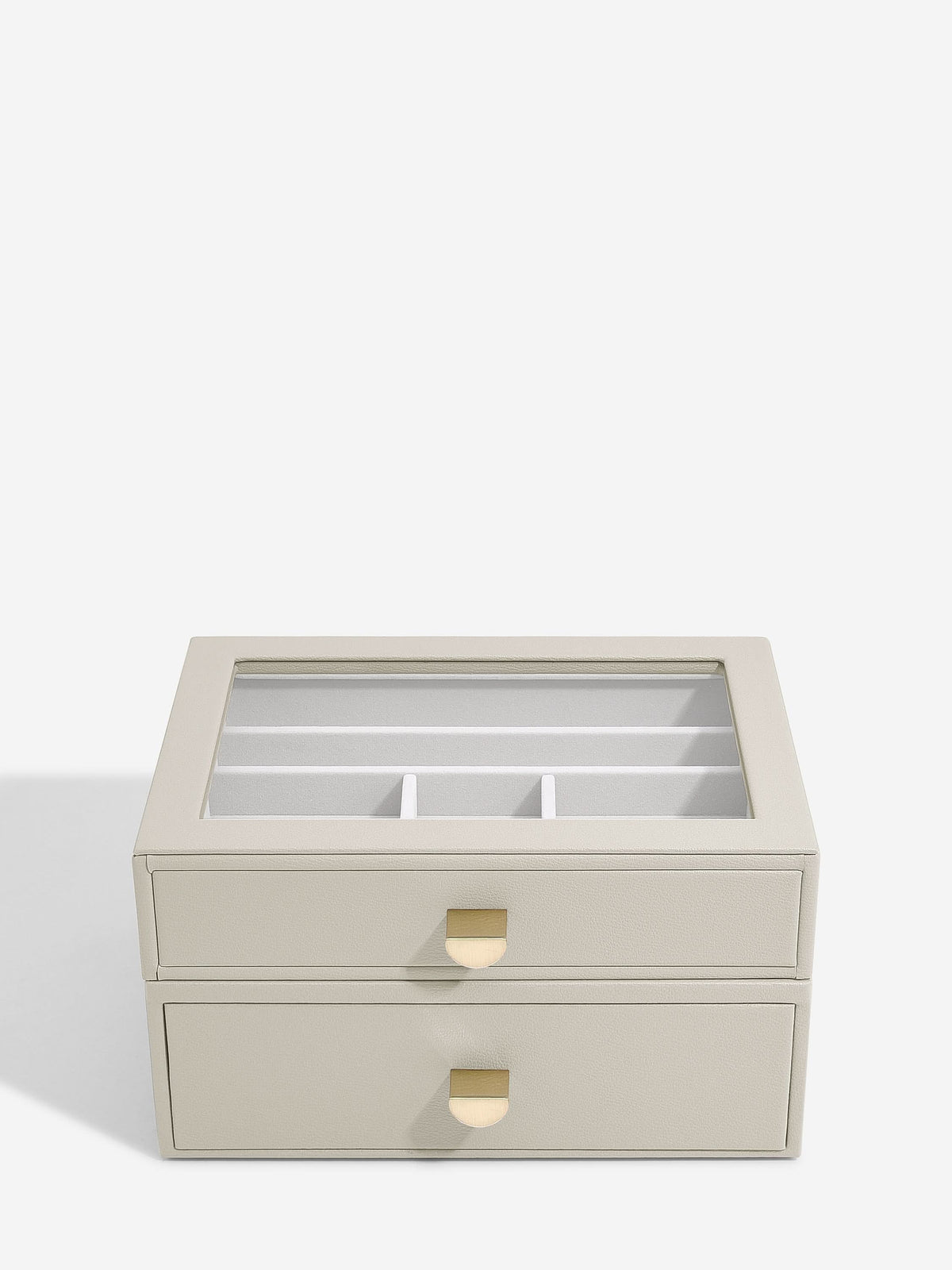 Stackers Klassieke Display Juwelendoos Set van 2 Havermout - Mystackers