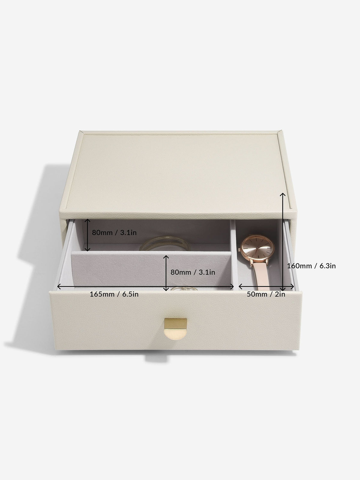 Stackers Klassieke Display Juwelendoos Set van 2 Havermout - Mystackers