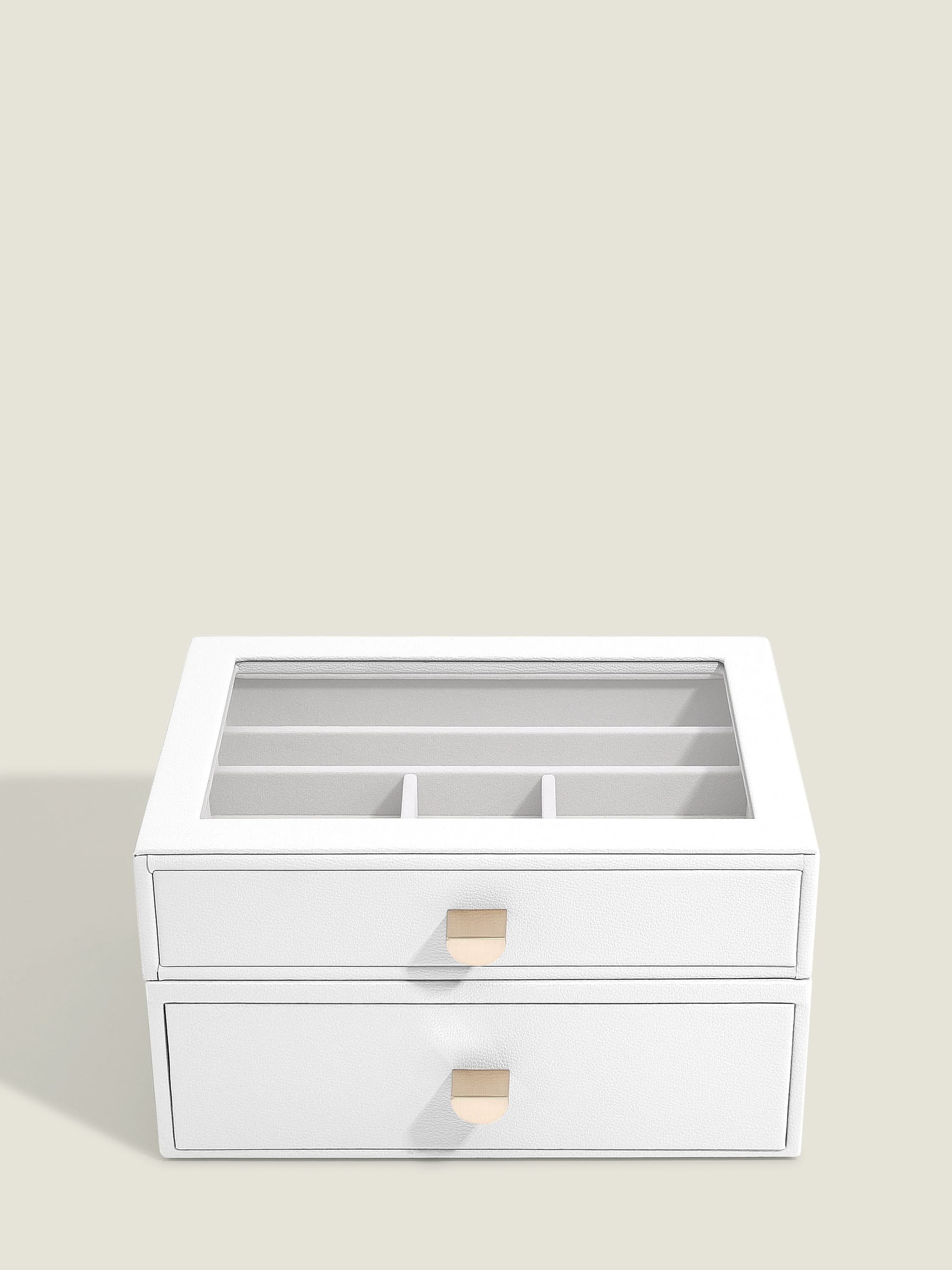 Stackers Klassieke Display Juwelendoos Set van 2 Wit - Mystackers