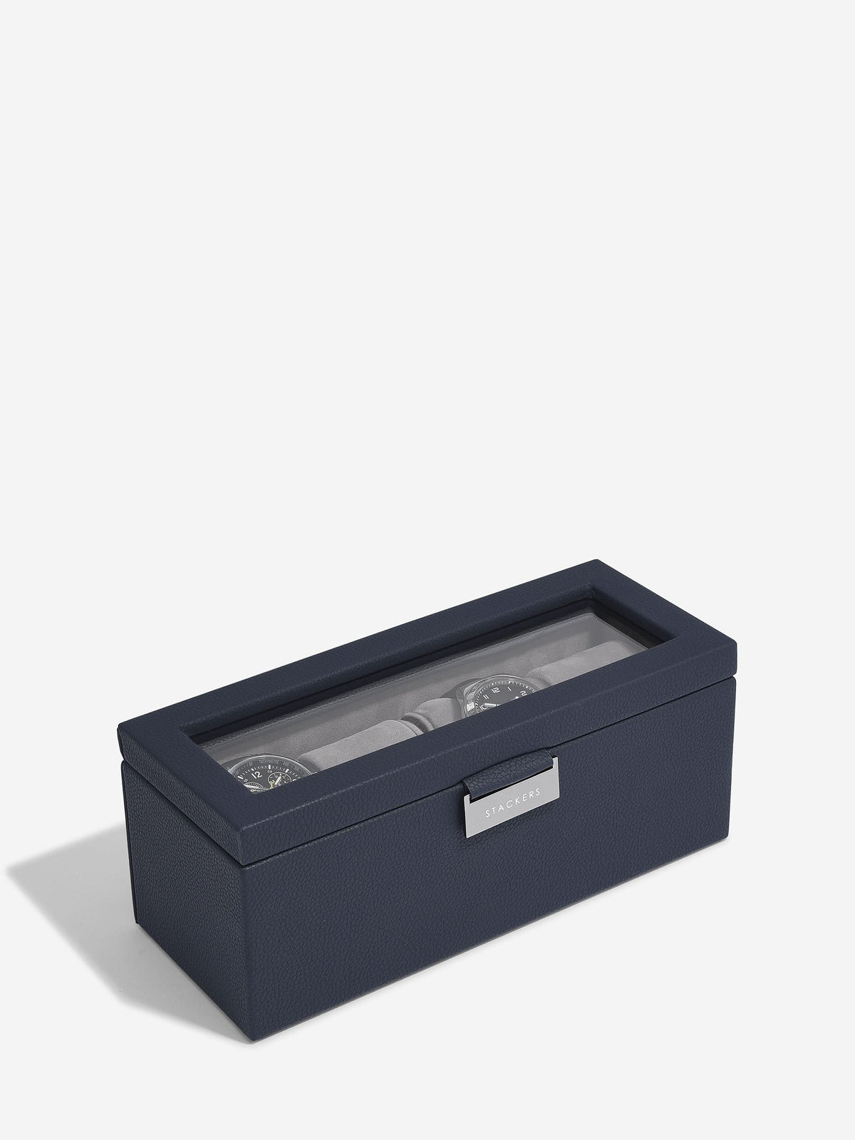 Stackers Vierdelige Horlogedoos Marineblauw - Mystackers
