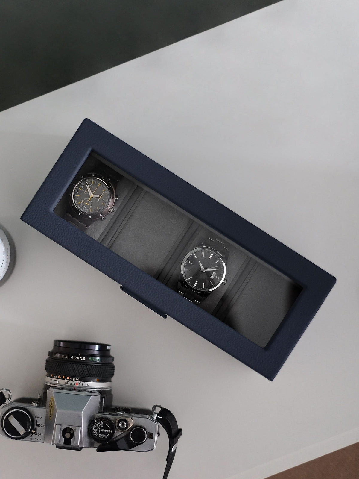 Stackers Vierdelige Horlogedoos Marineblauw - Mystackers