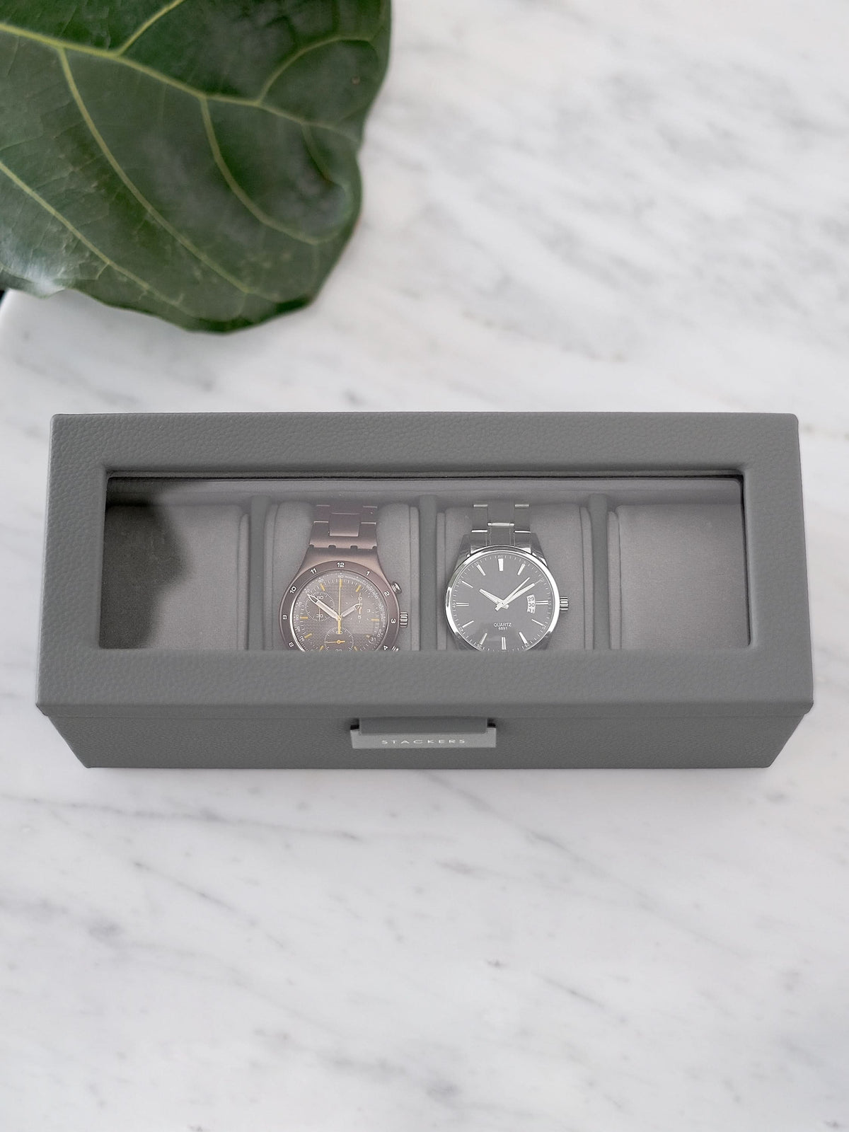 Stackers Vierdelige Horlogedoos Grijs - Mystackers