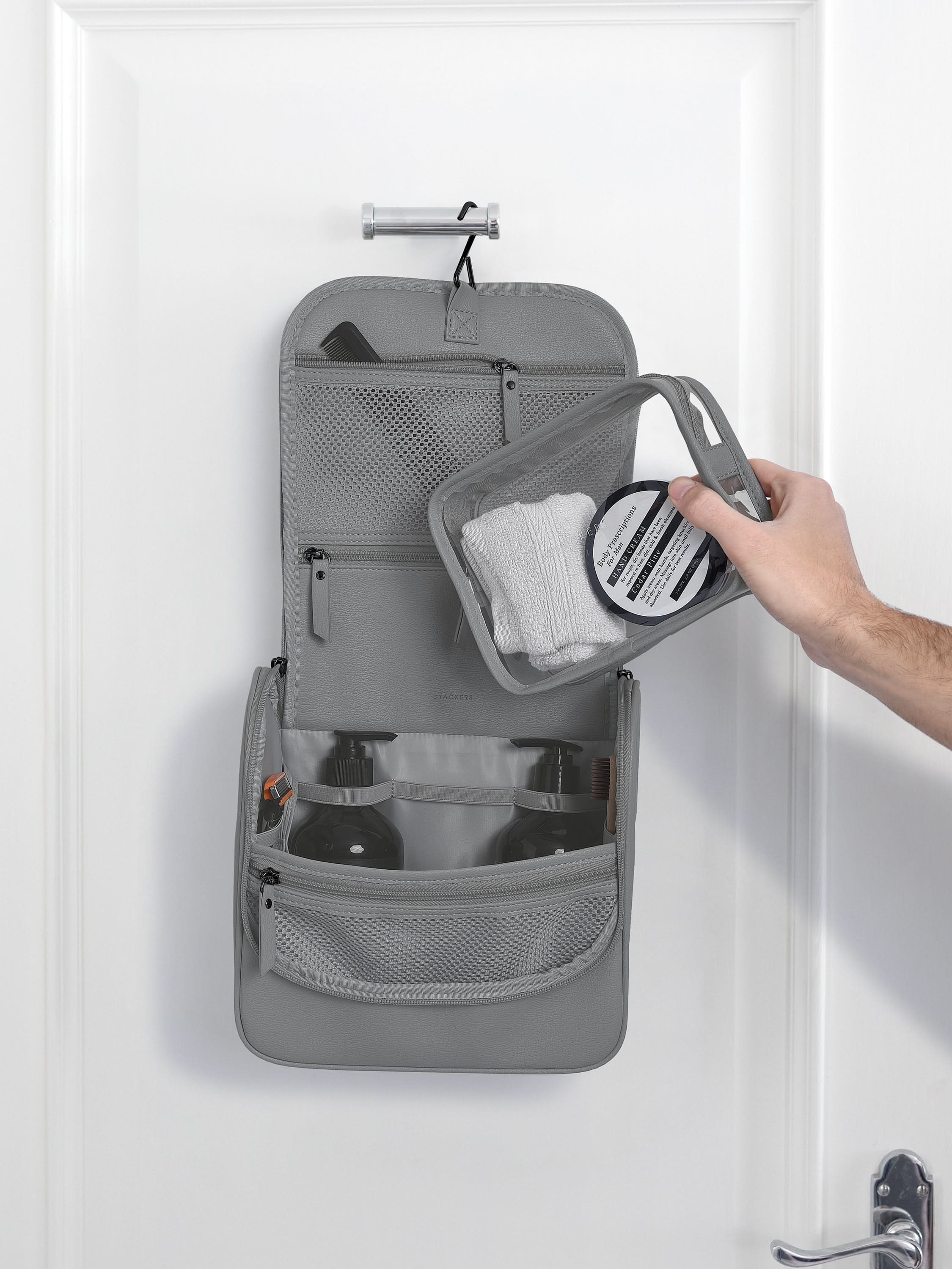 Stackers hangende Toilettas Donkergrijs - Mystackers