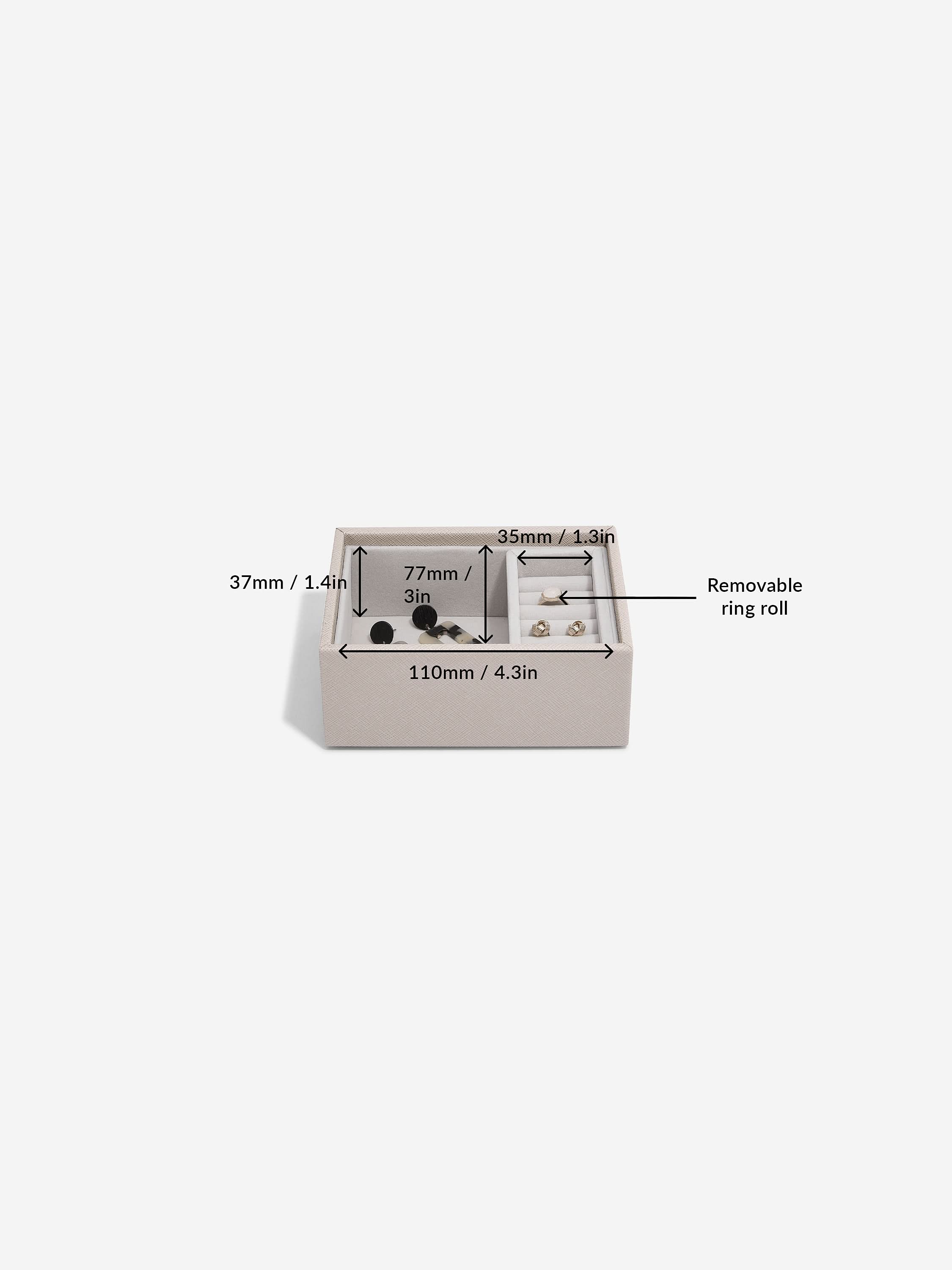 Stackers Micro Juwelendoos Set van 2 Taupe - Mystackers