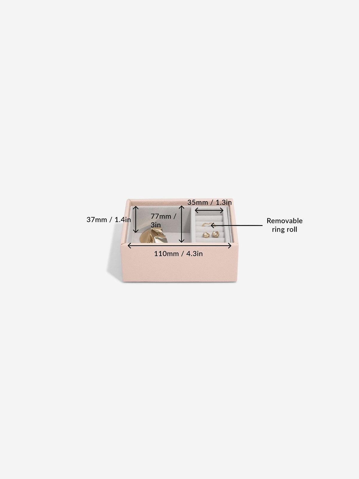 Stackers Micro Juwelendoos Set van 2 Roze - Mystackers